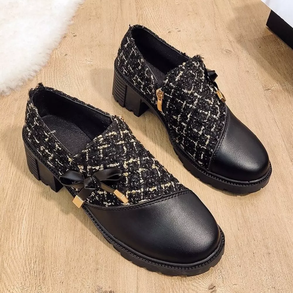 Round Toe Block Heels Boots, image 10