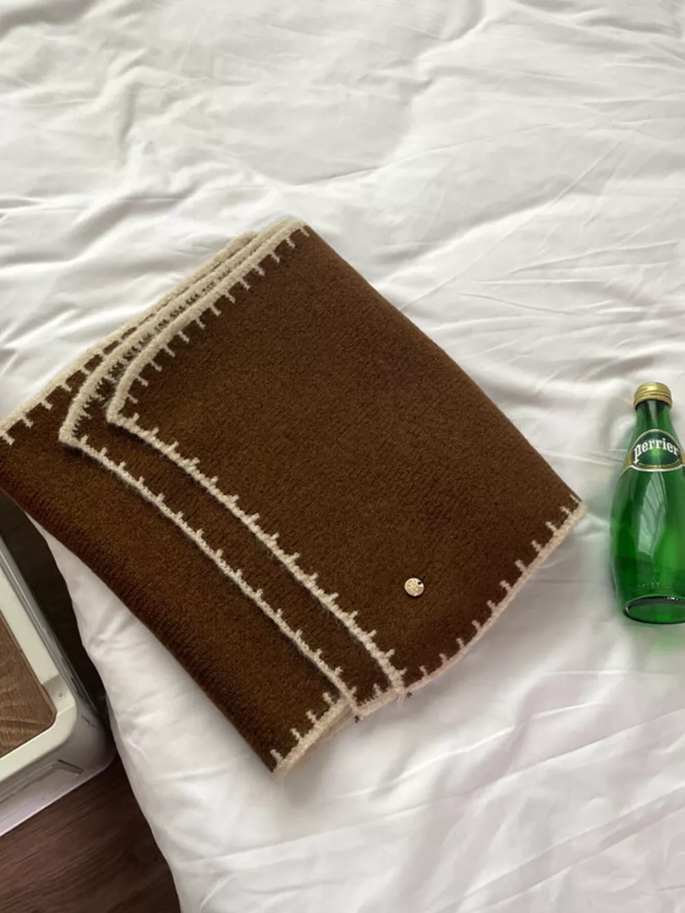Contrast Trim Knit Scarf, image 19