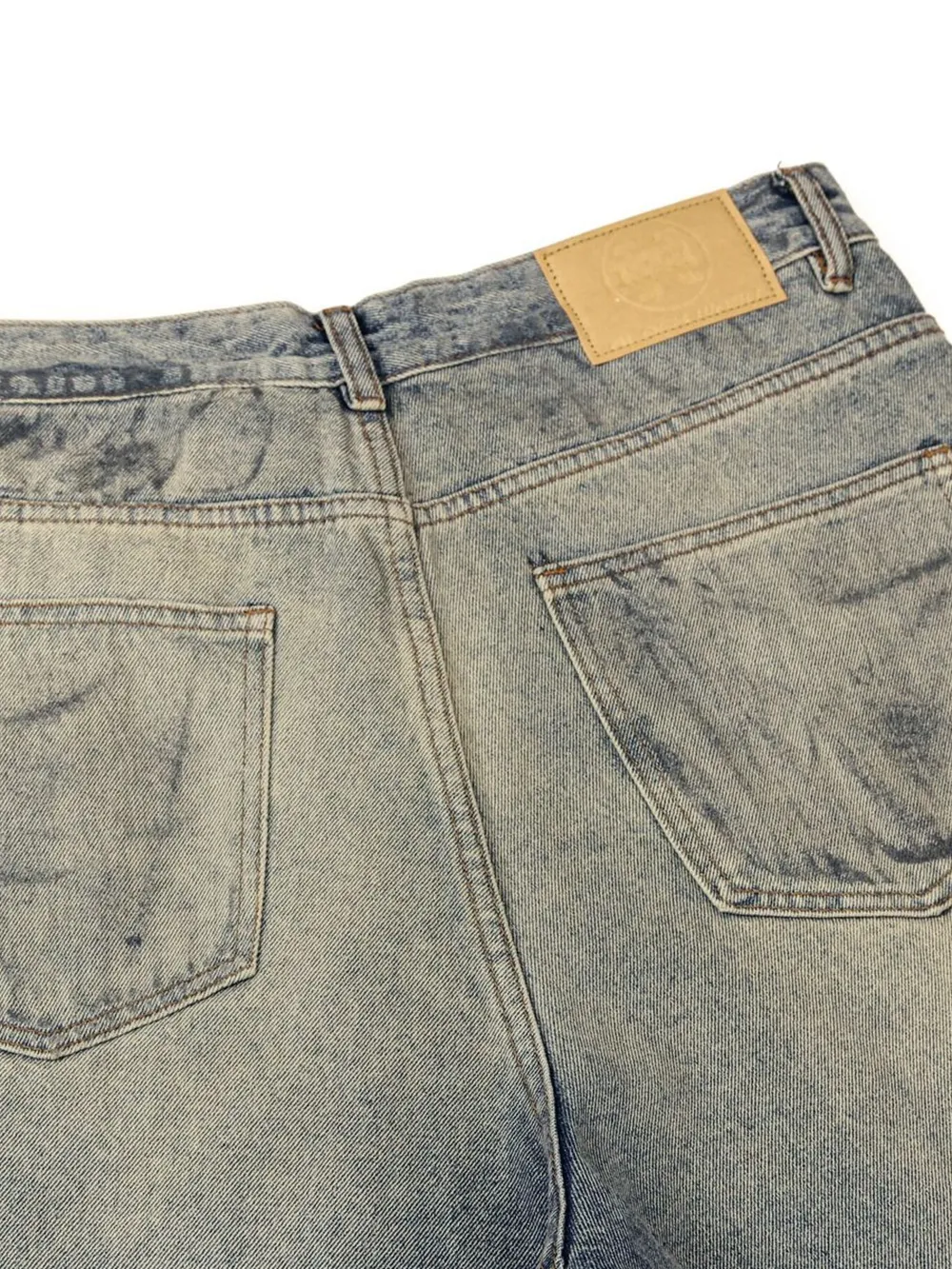 Men's Vintage Washed Wide Leg Jeans, image 5