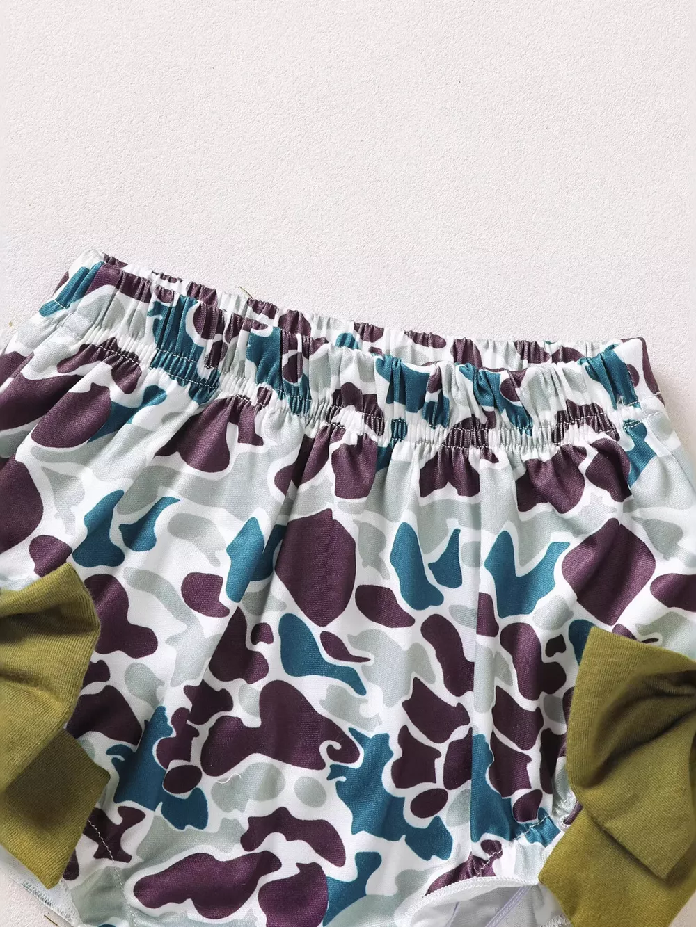 Children's Embroidered Top and Camo Bottom Set, image 5