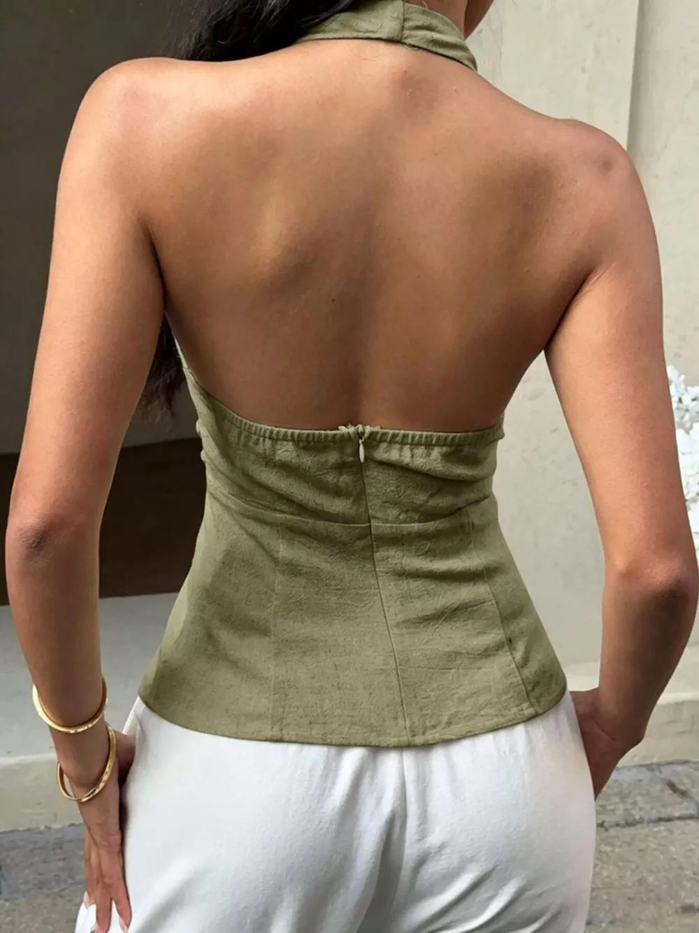 Halter Neck Buckle Tank, image 5