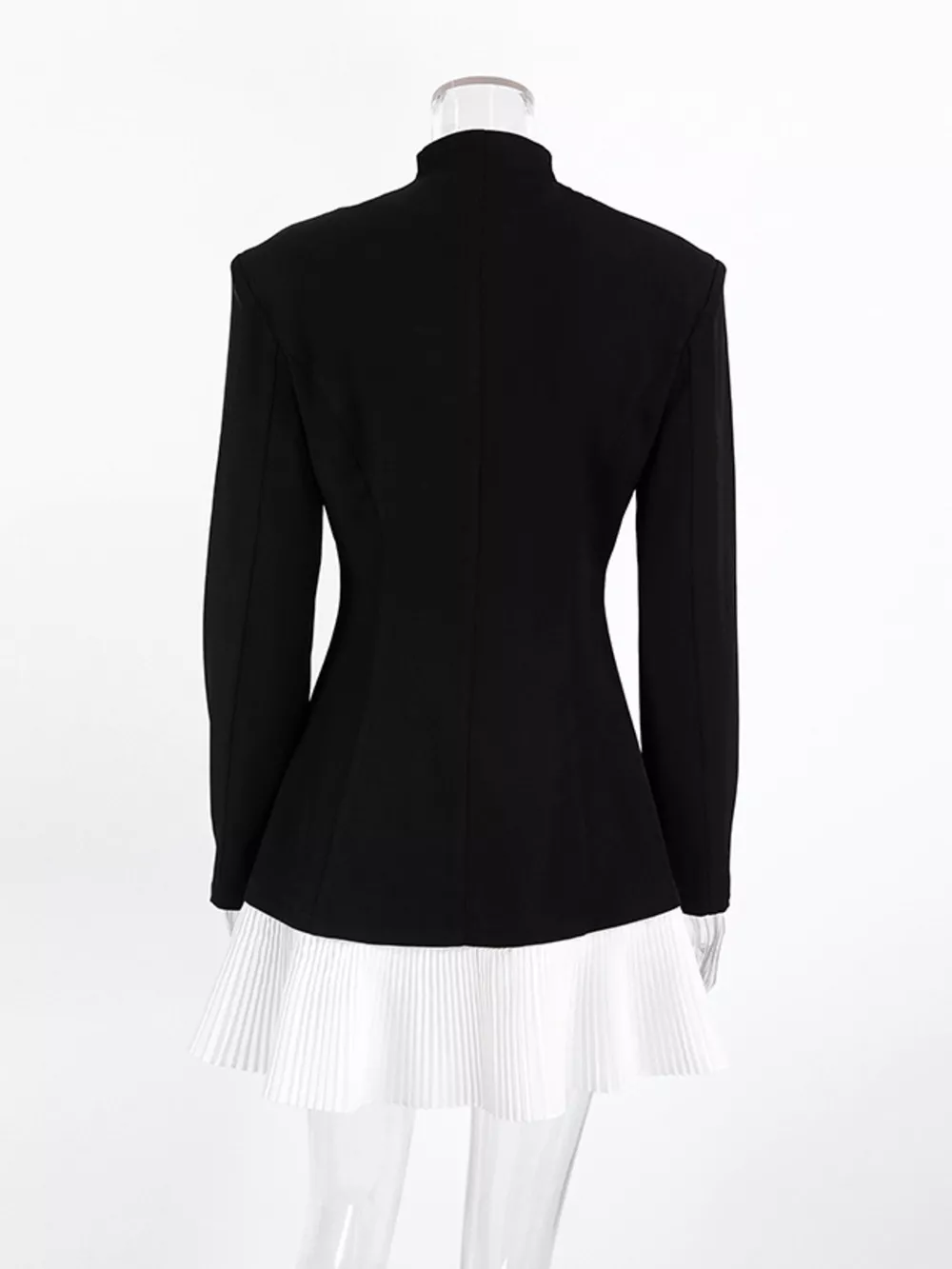 Pleated One Button Blazer Dress, image 6