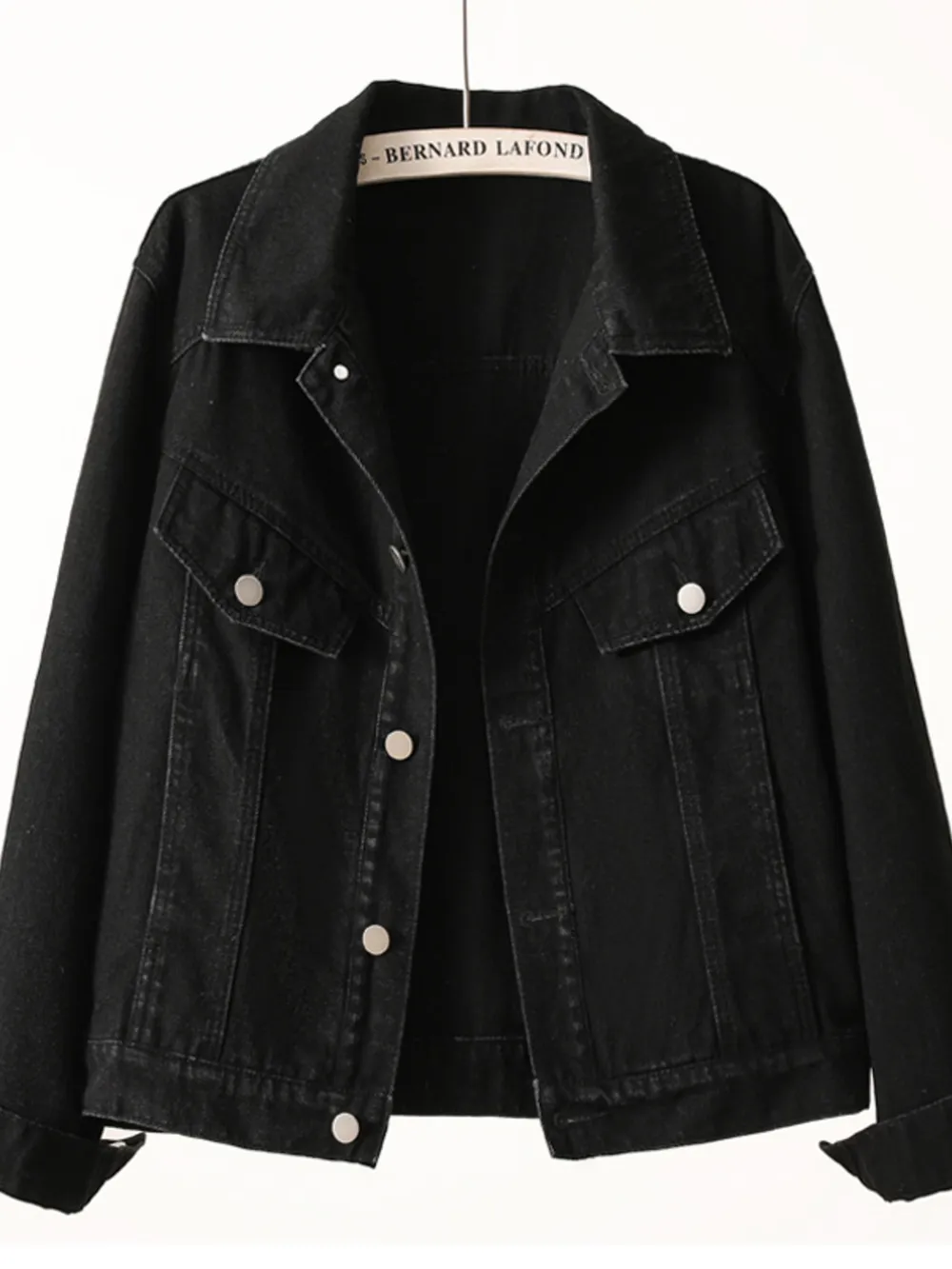 Button Up Long Sleeve Denim Jacket