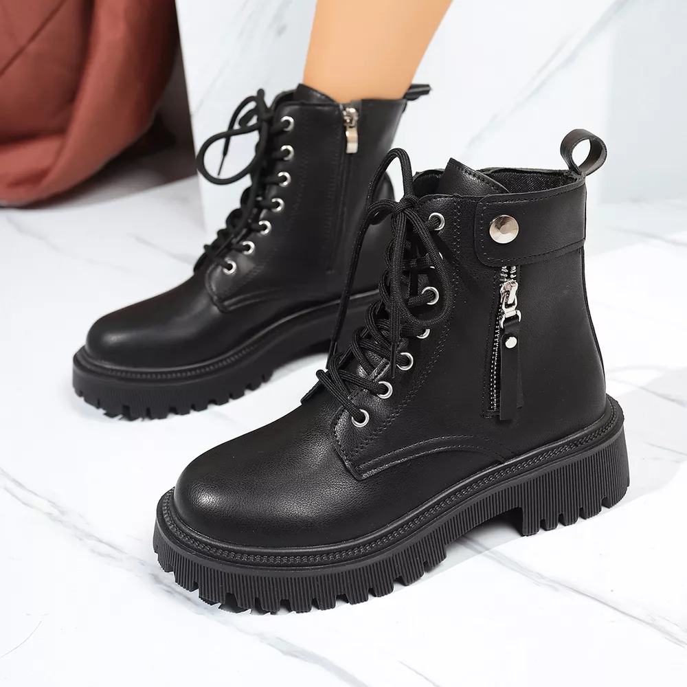 Round Toe Block Heels Boots, image 3