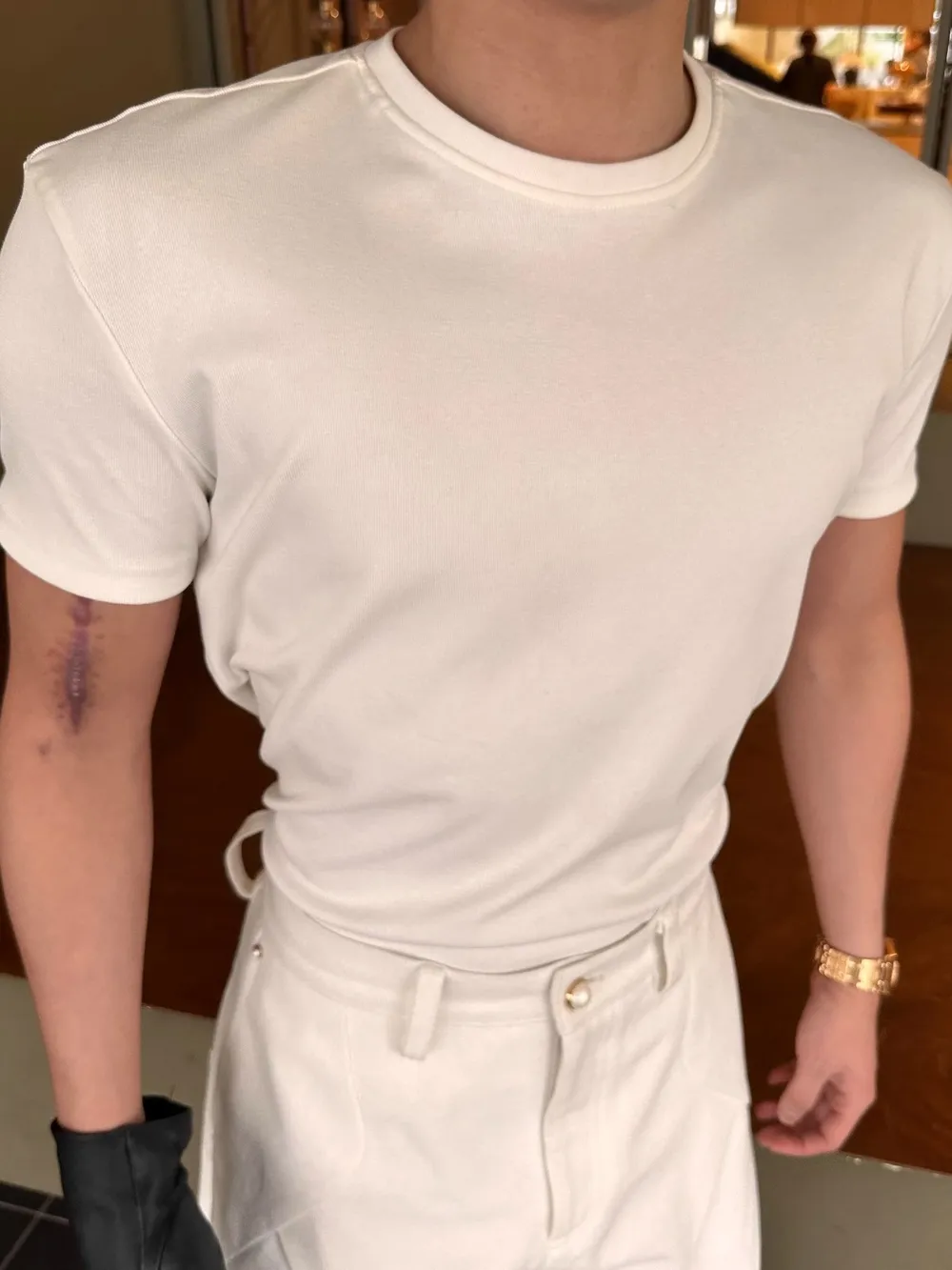 Men's Full Size Round Neck Short Sleeve T-Shirt Plus Size, image 5