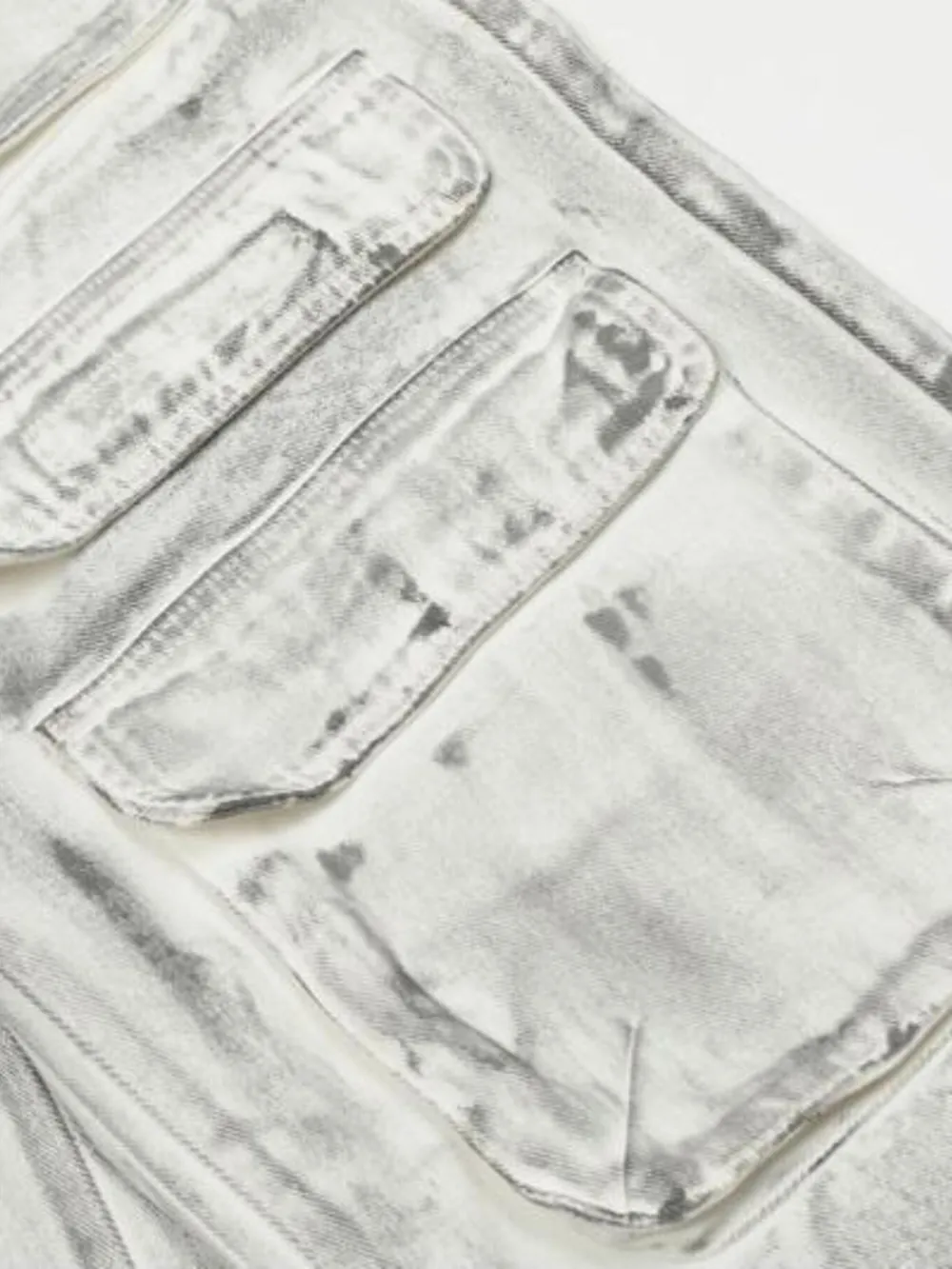 Men's Multi-Pocket Cargo Denim Jeans, image 13