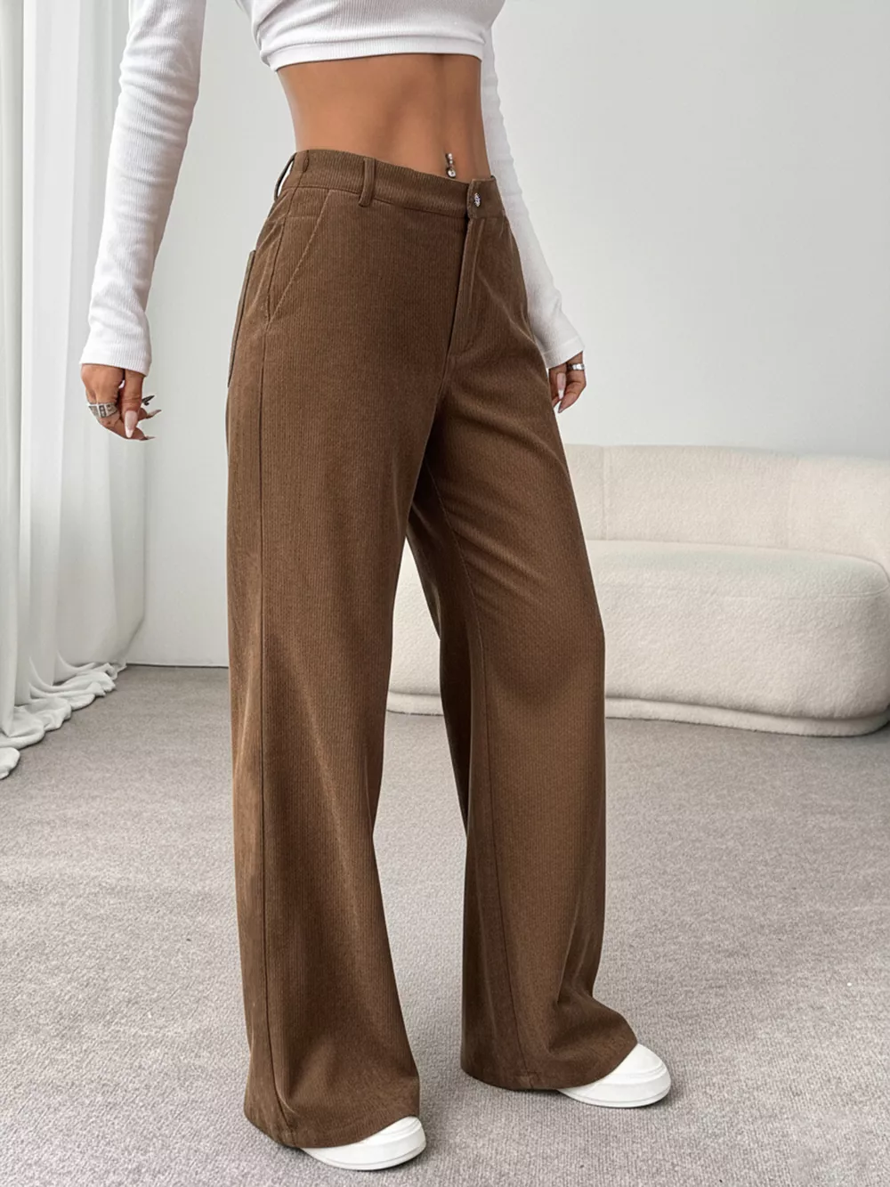 Wide Leg Casual Pants, image 6