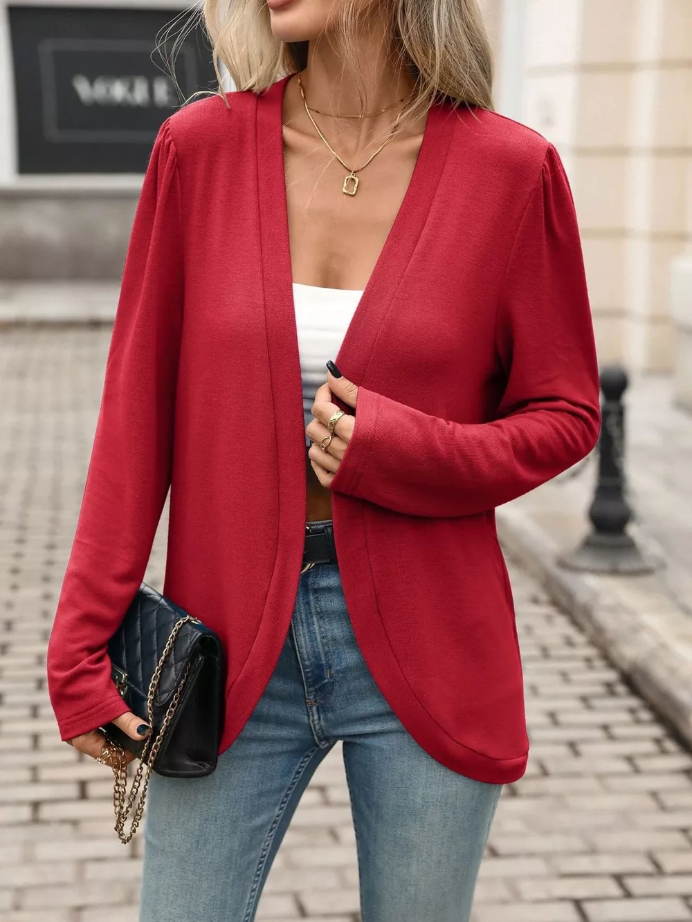 Open Front Long Sleeve Cardigan, image 18
