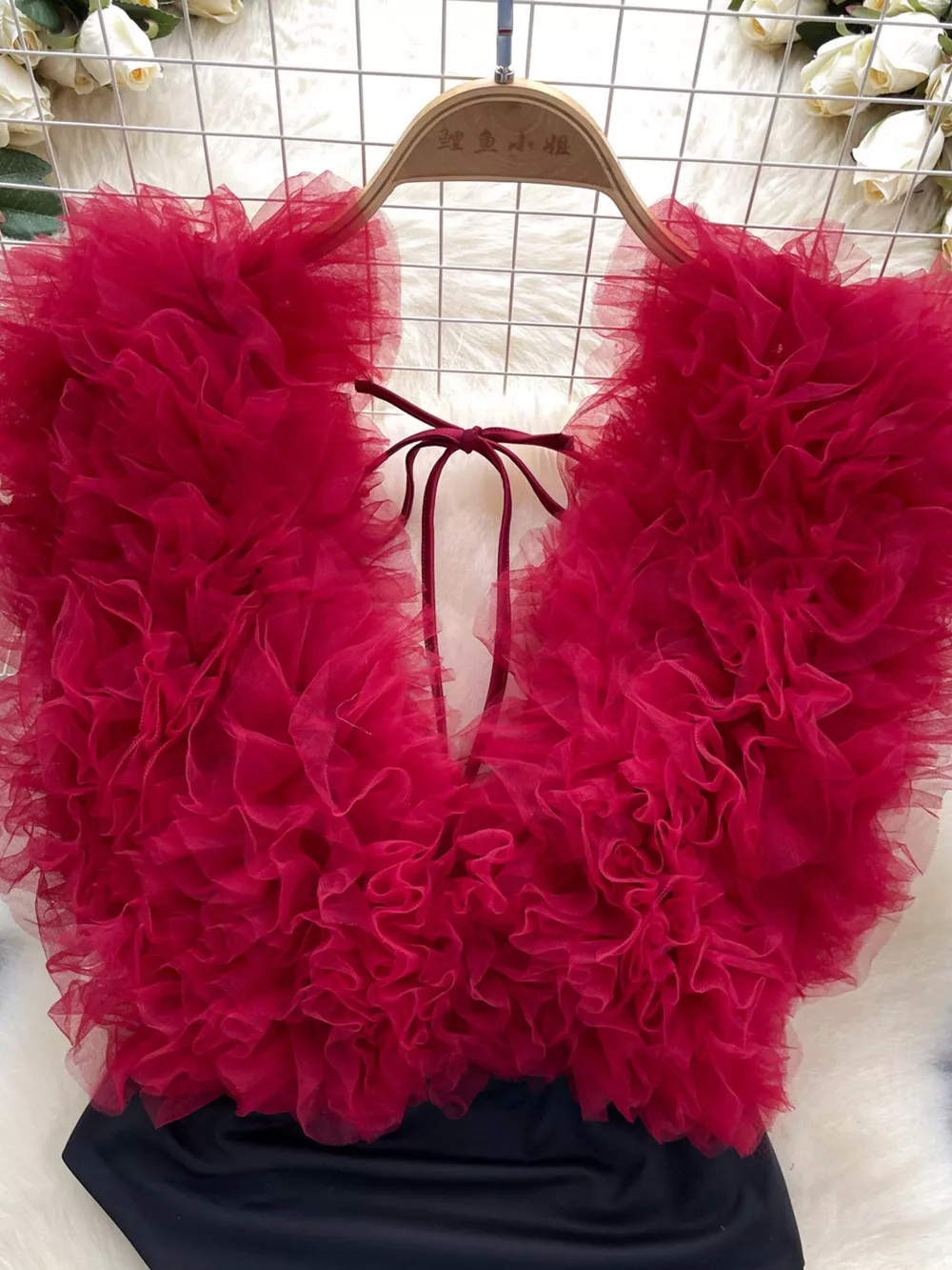 Ruffle Trim Sleeveless Bodysuit, image 21