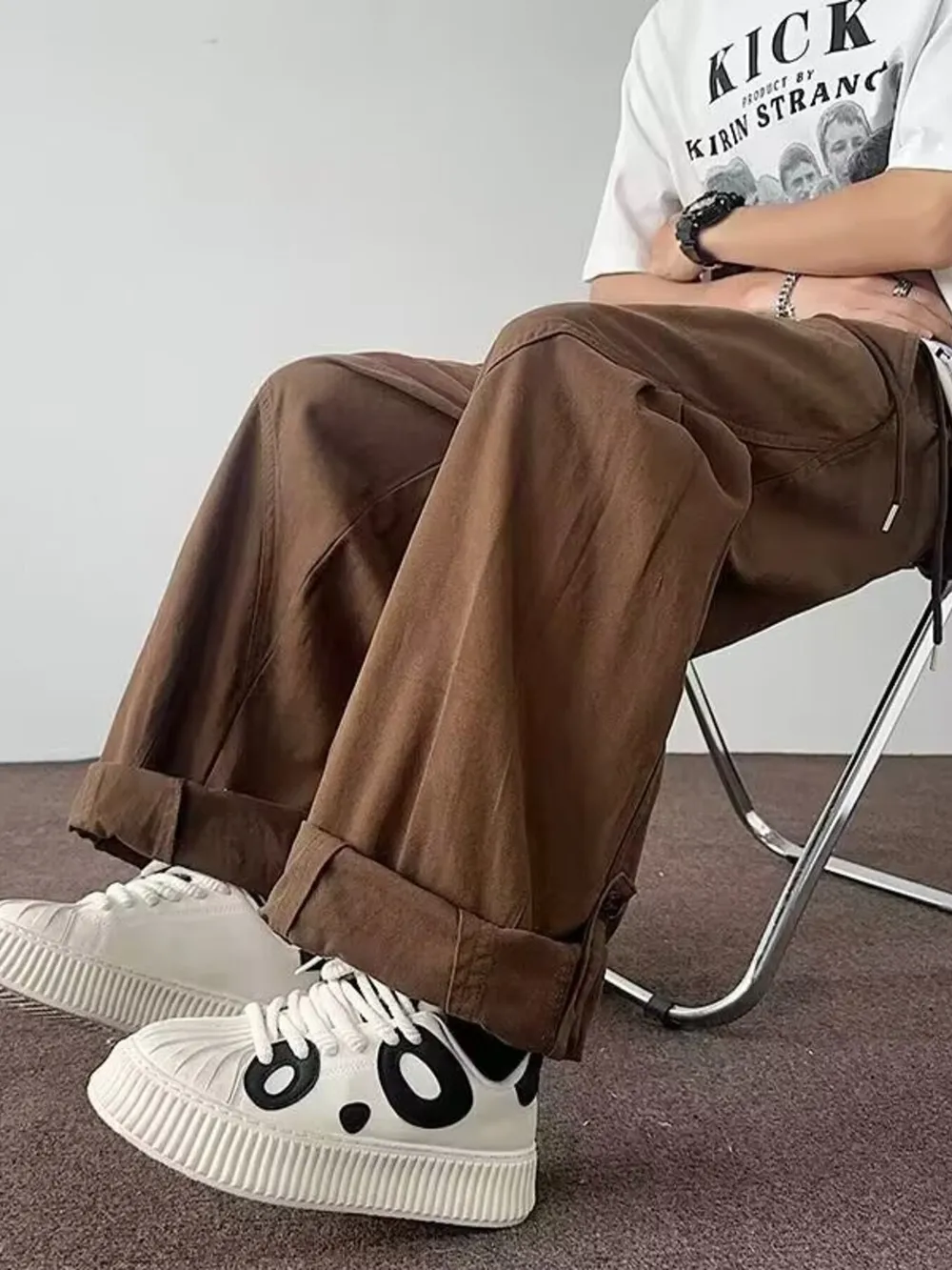 Men's Plus Size Loose Fit Casual Cargo Pants, image 7