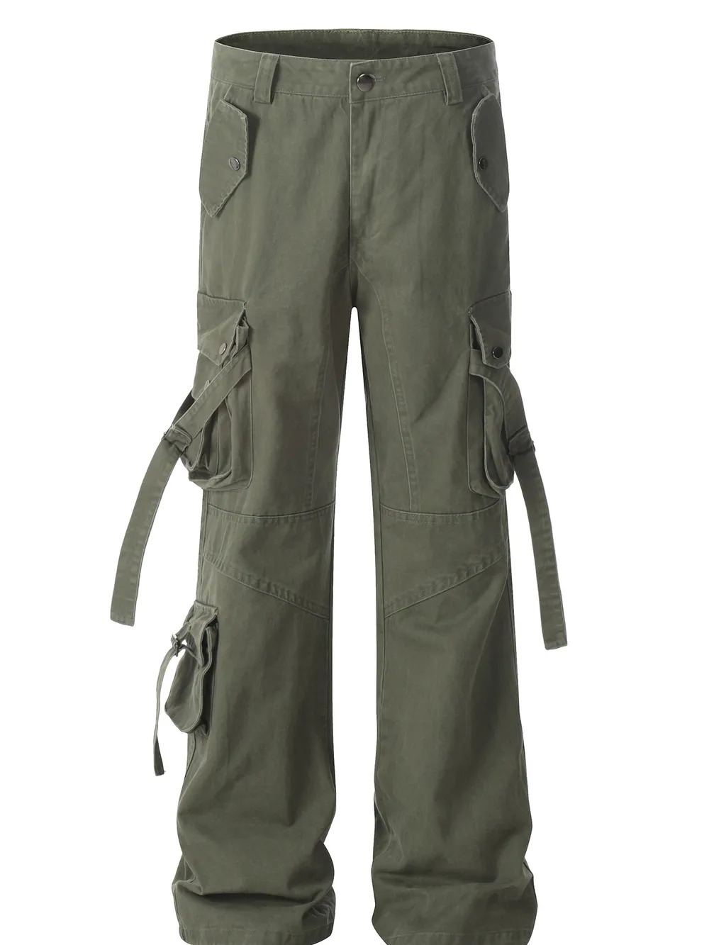 Men's Wide Leg Cargo Pants, image 2