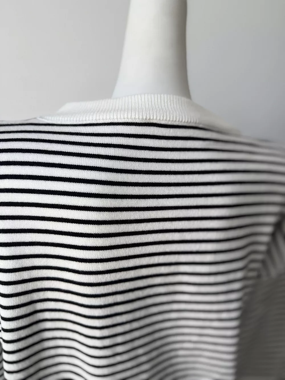 Striped Round Neck Knit Top, image 9