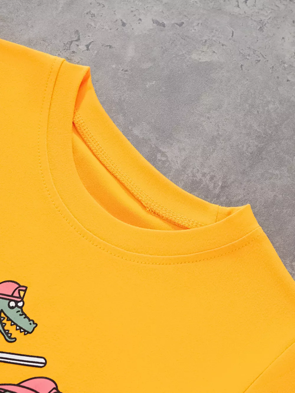 Children's Firefighter Animal Graphic Round Neck T-Shirt, image 2