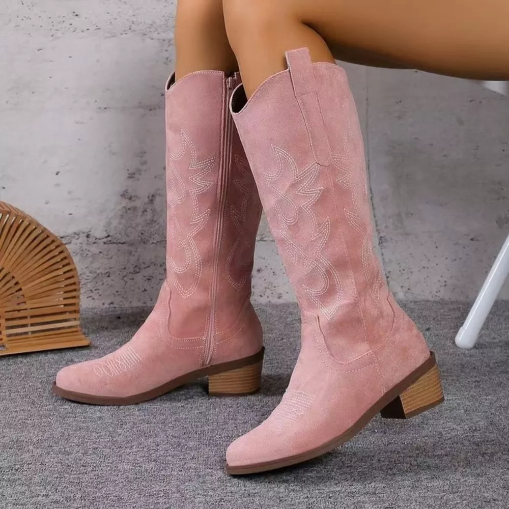 Point Toe Block Heels Boots, image 18