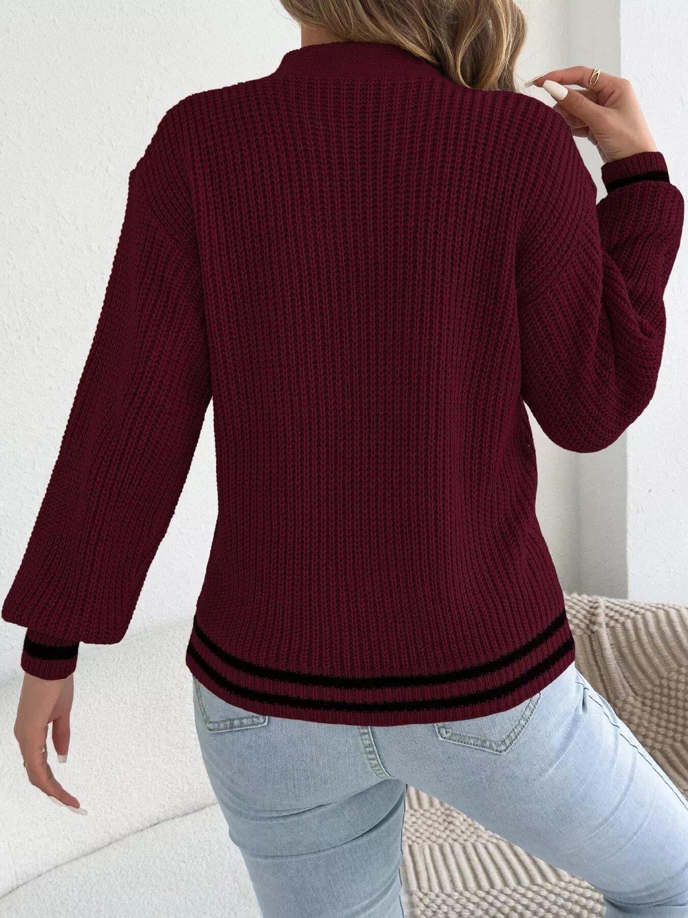 Cutout Cable Knit Sweater, image 25