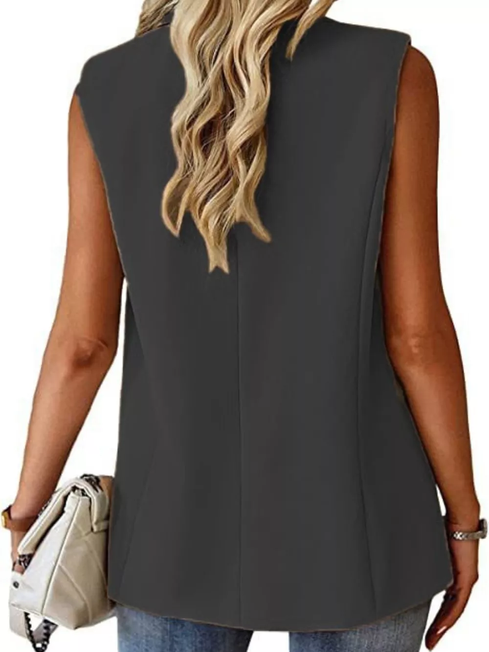 One Button Blazer Vest, image 18