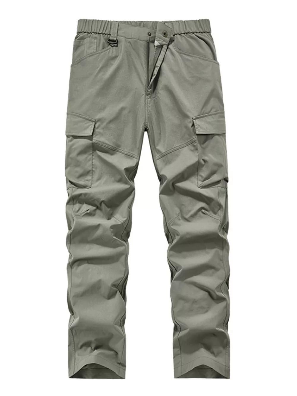 Men's Plus Size Elastic Waist Cargo Pants, image 5
