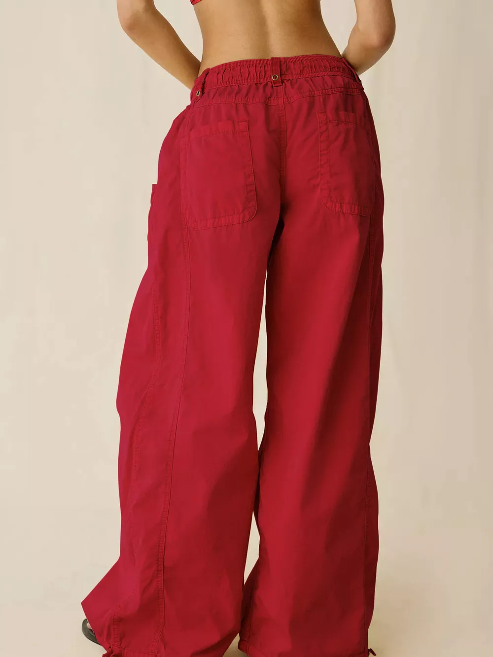 High-Waisted Cargo Wide-Leg Pants, image 14