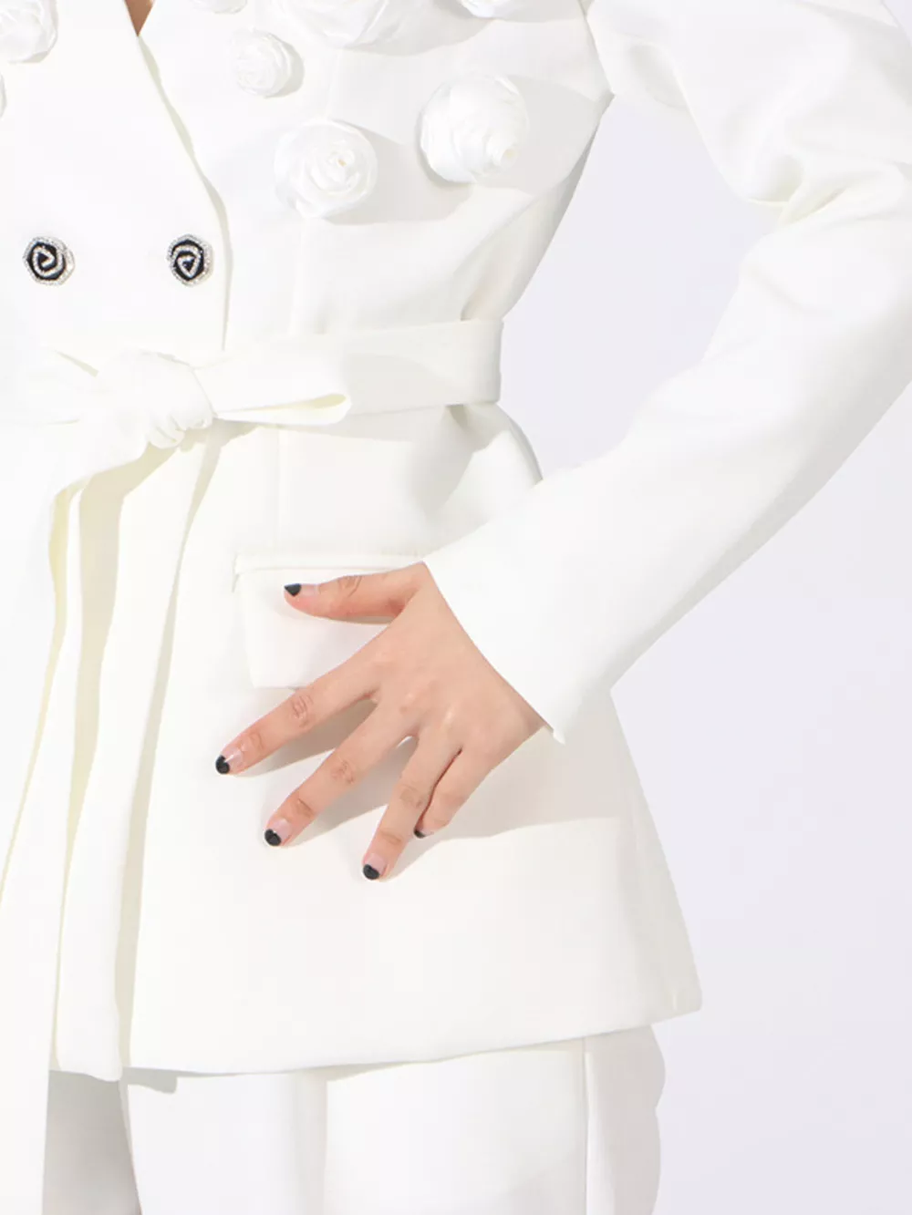 Flower Long Sleeve Blazer and Pants Set, image 9