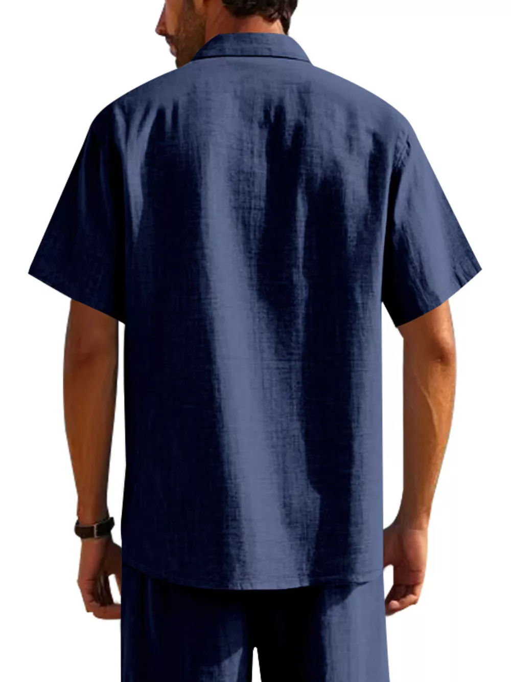 Men's Full Size Short Sleeve Shirt with Pockets Plus Size, image 9