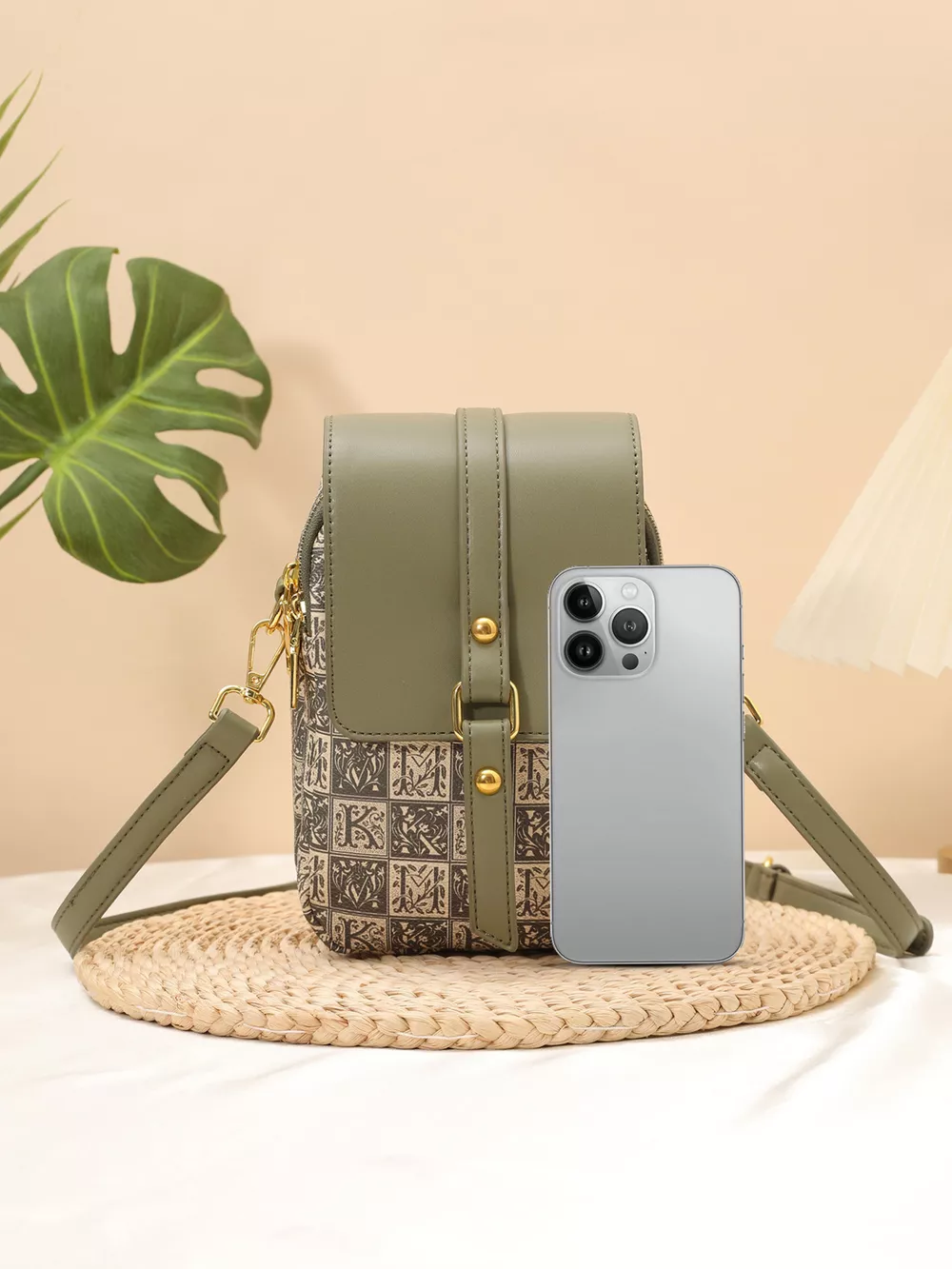 Printed Flap Crossbody Bag, image 4