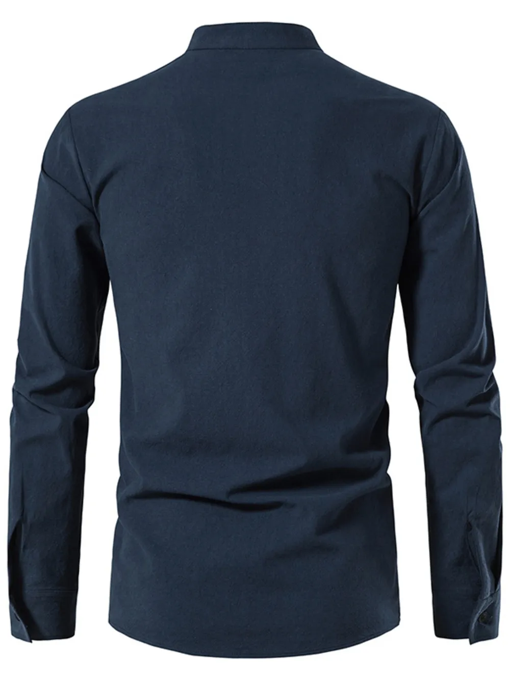 Men's Lace Up Long Sleeve Blouse, image 20