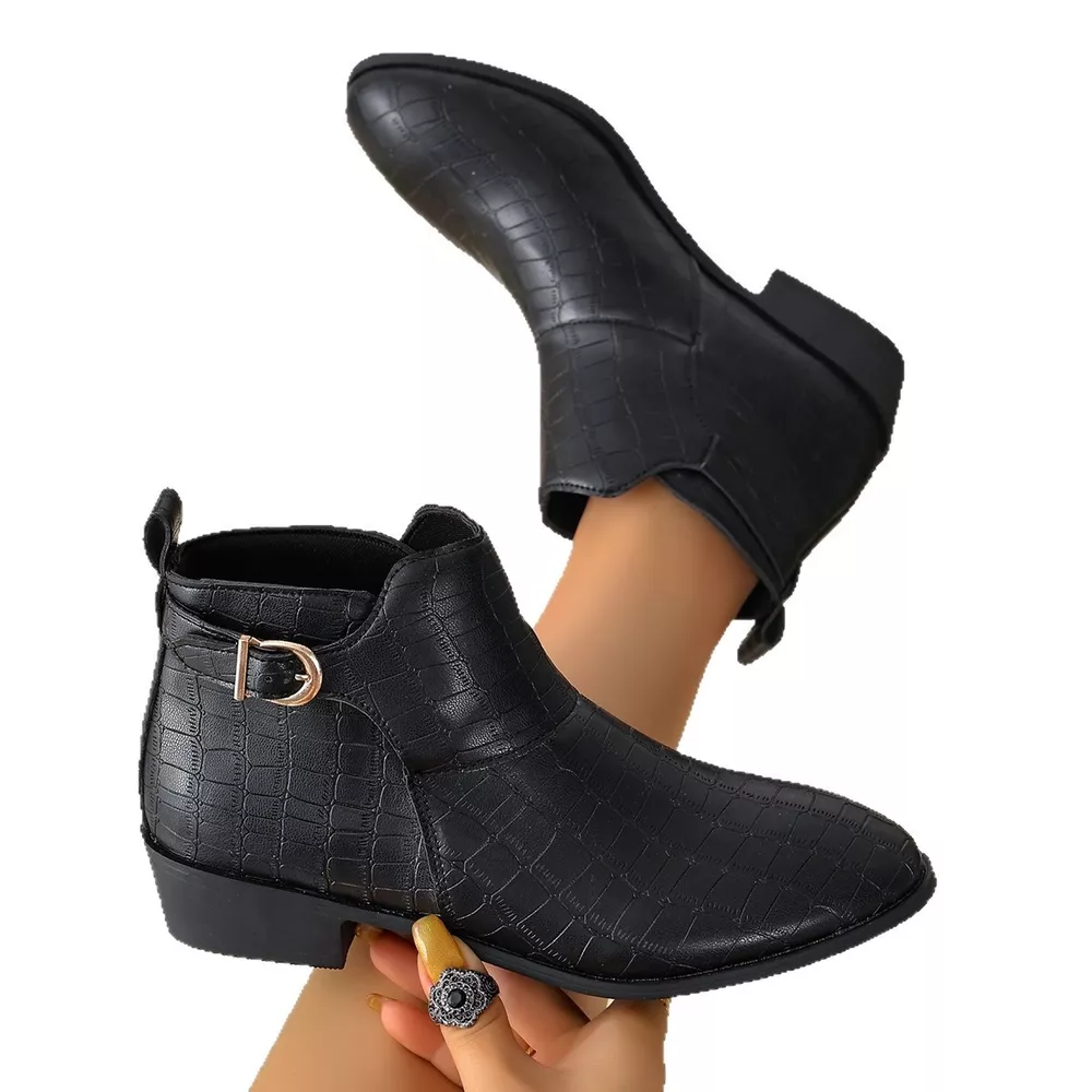 Point Toe Block Heels Boots, image 2