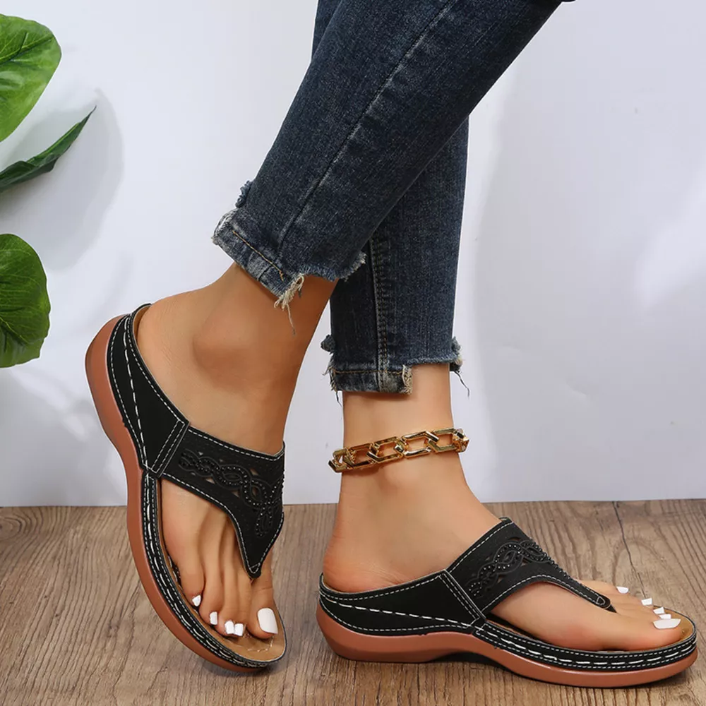 Casual Hollow-Out Thong Sandals, image 11