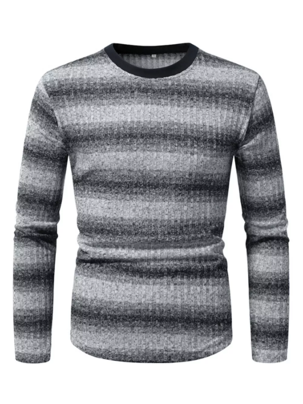 Men's Full Size Striped Long Sleeve T-Shirt Plus Size, image 8