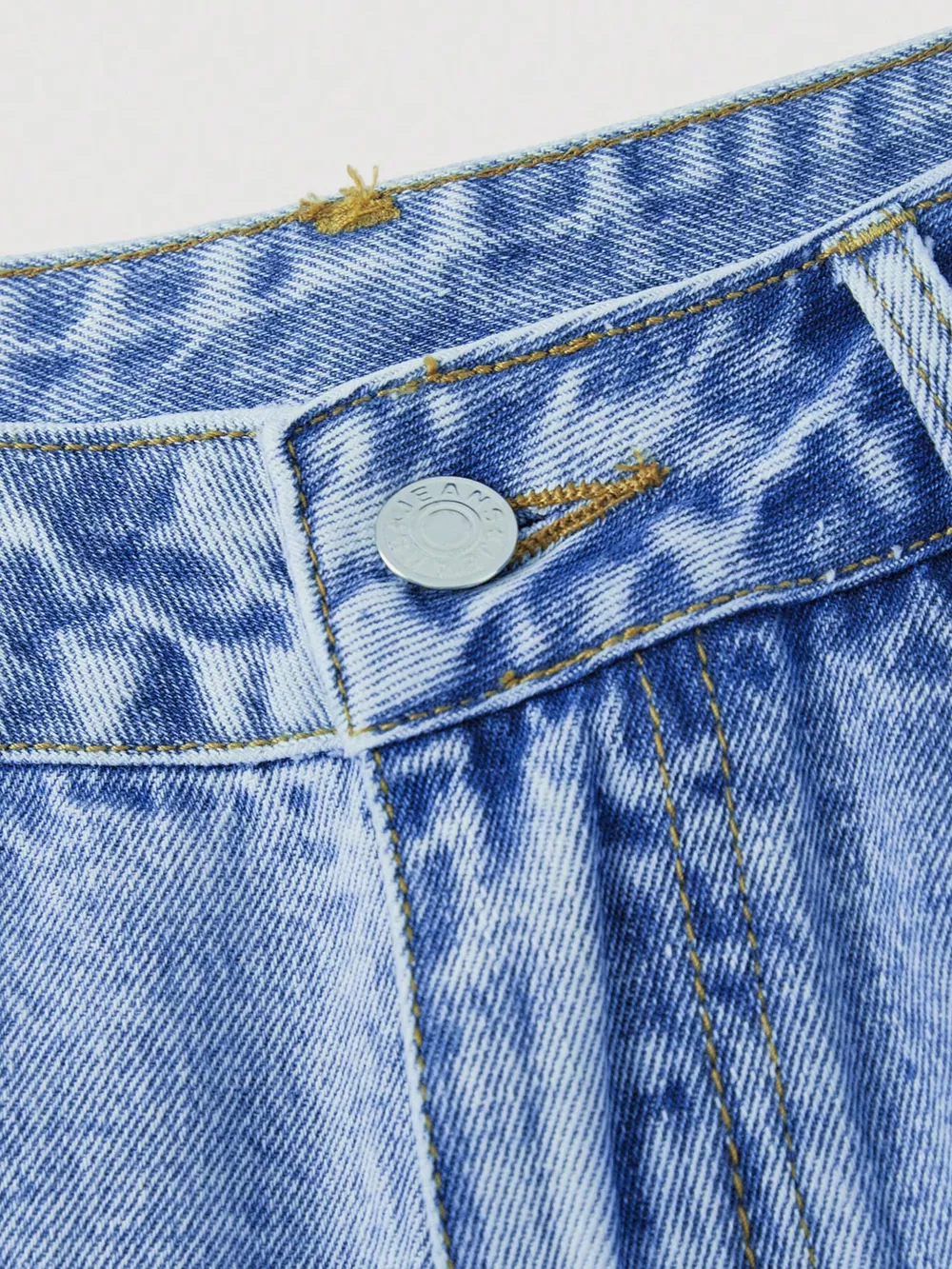 Cherry Embroidered Denim Shorts, image 3