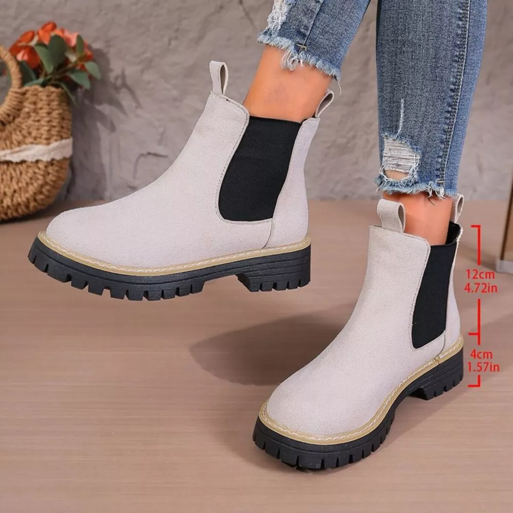 Round Toe Platform Boots, image 7