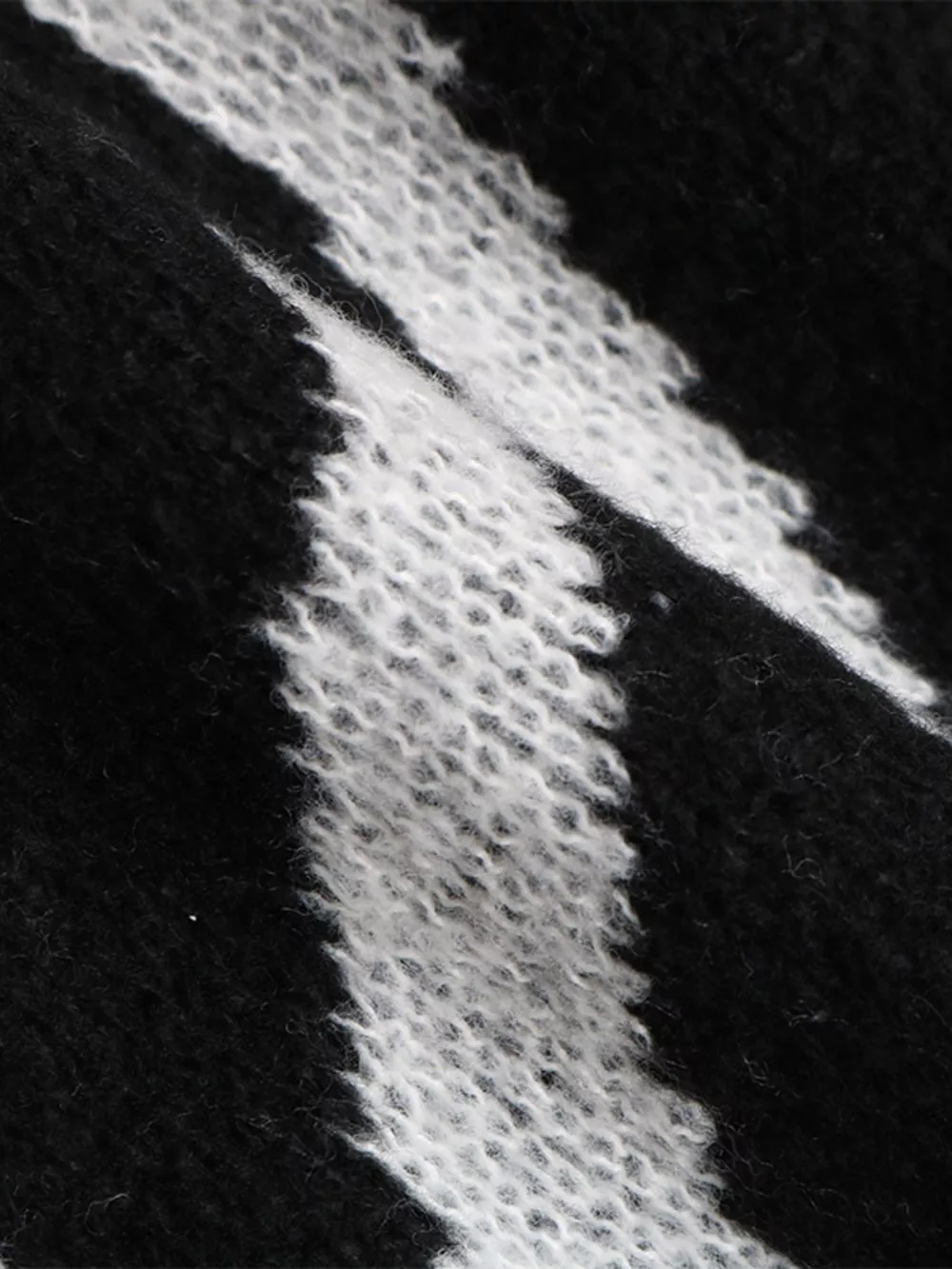 Zebra Print Relaxed Fit Pullover Sweater, image 12