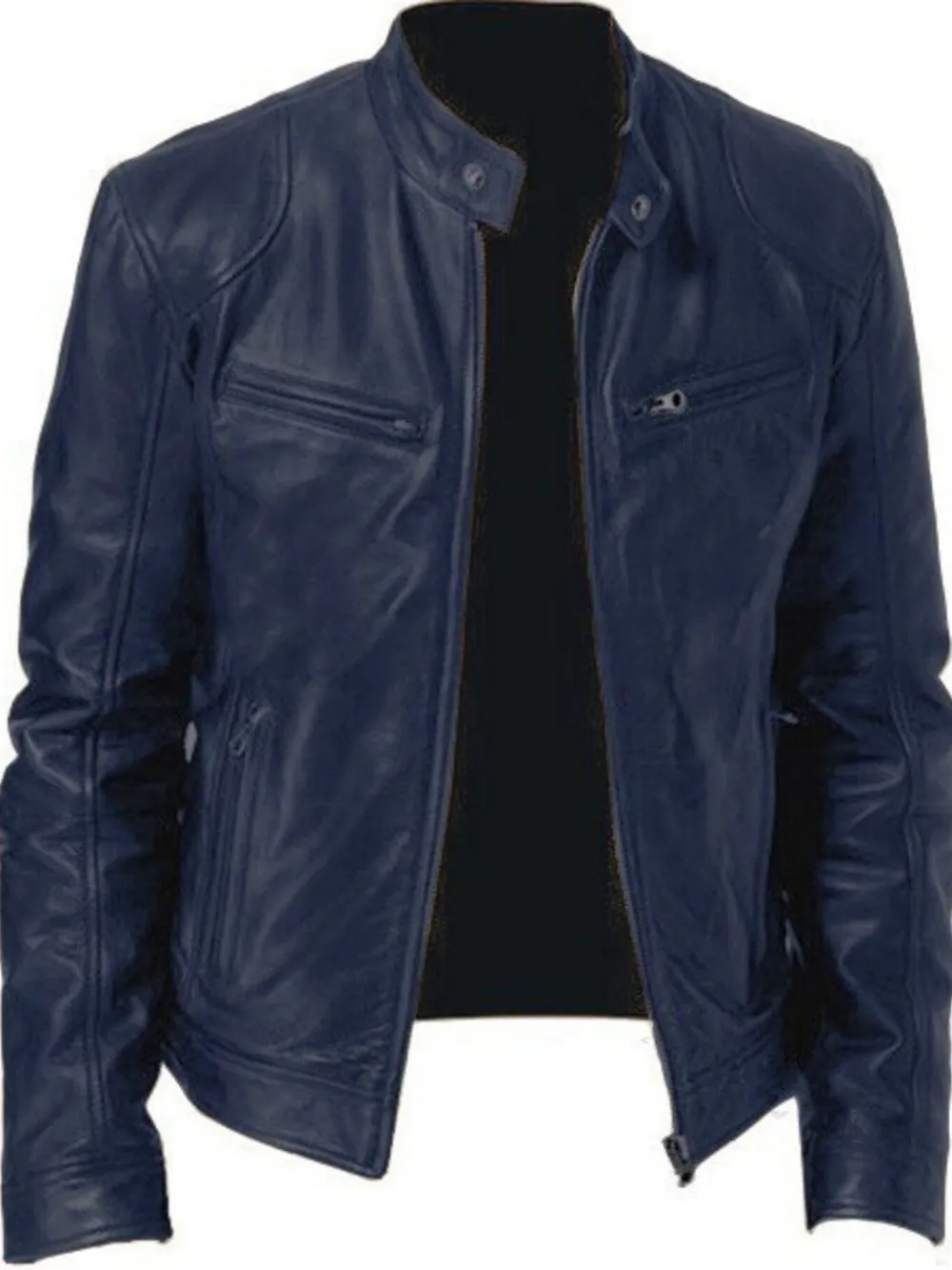 Men's Full Size Zip Up Long Sleeve Jacket Plus Size, image 5