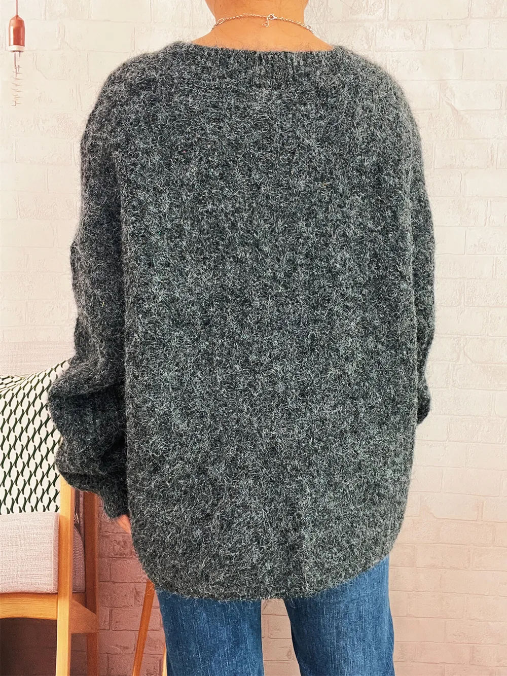 Cable Knit Button-Up Cardigan, image 27