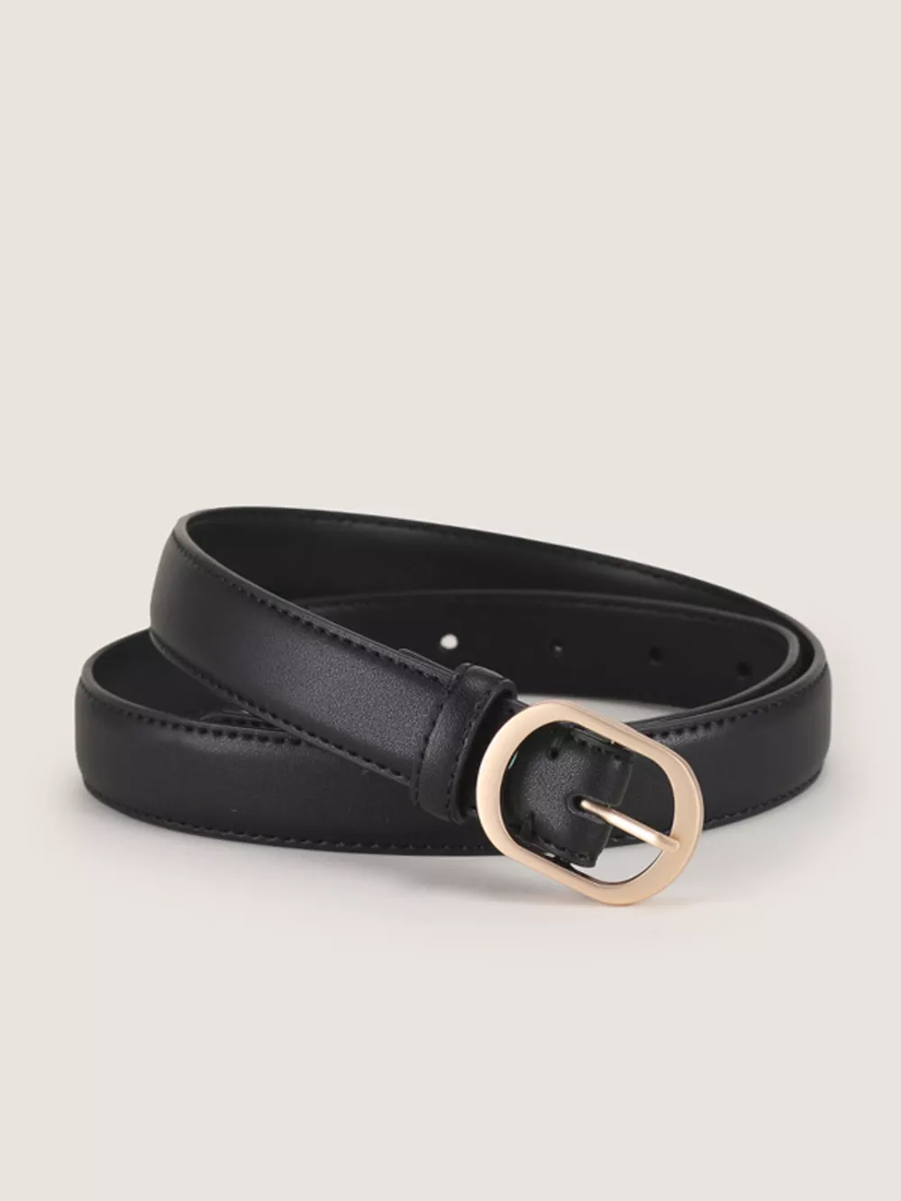 Elegant Oval Buckle Belt, image 2