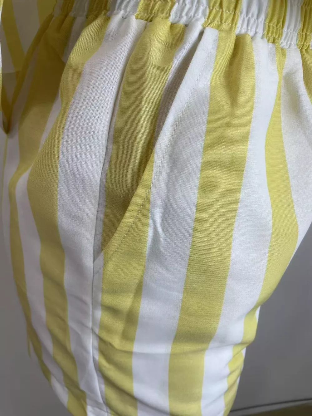Striped Button Up Top and Shorts Set, image 10