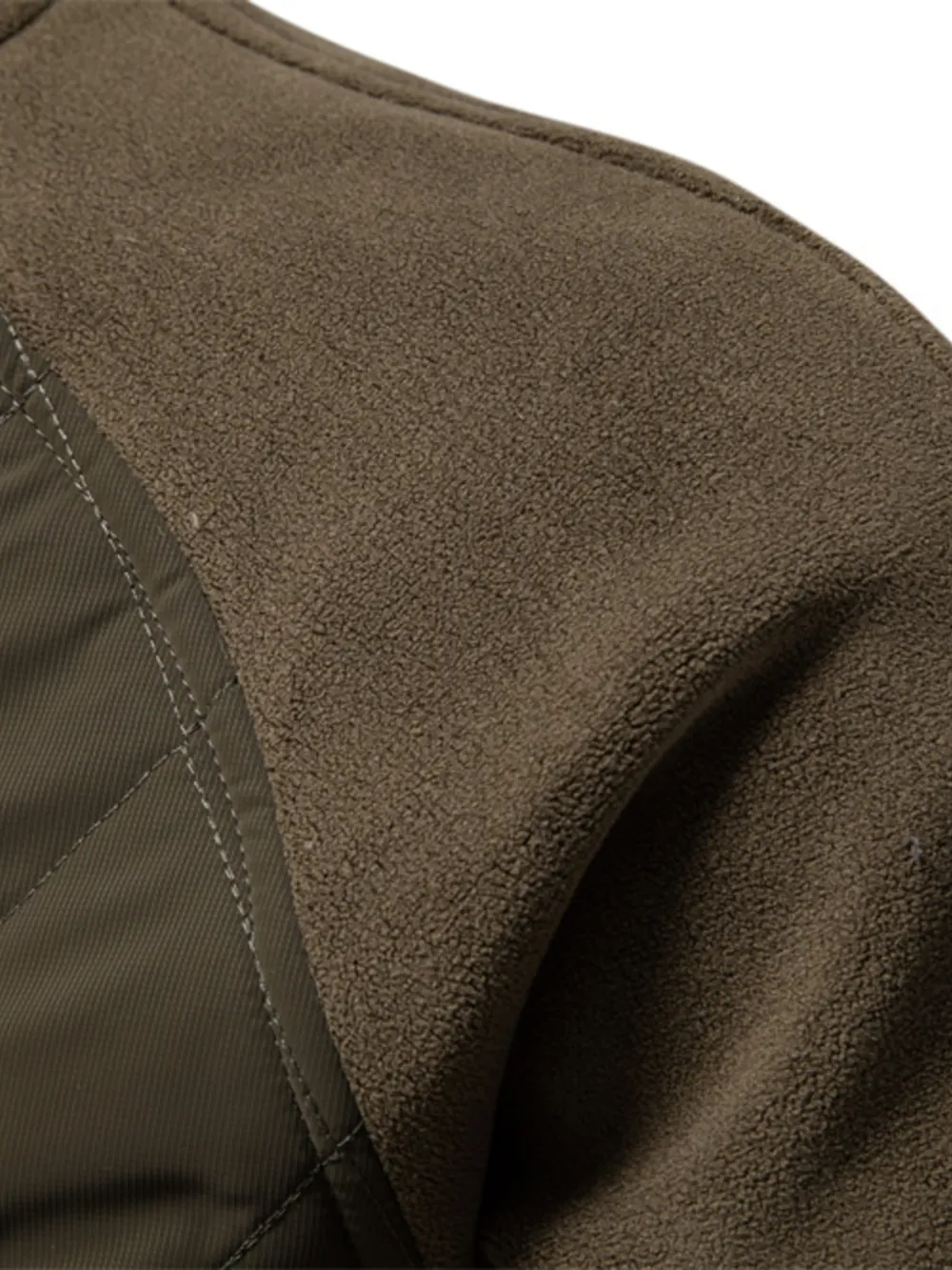Men's Quilted Snap Down Long Sleeve Jacket, image 29