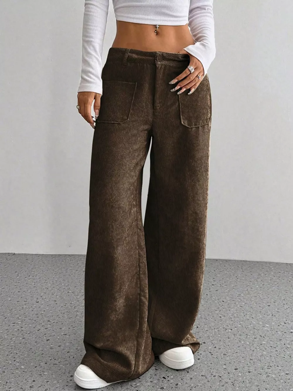 Wide Leg Corduroy Pants, image 16