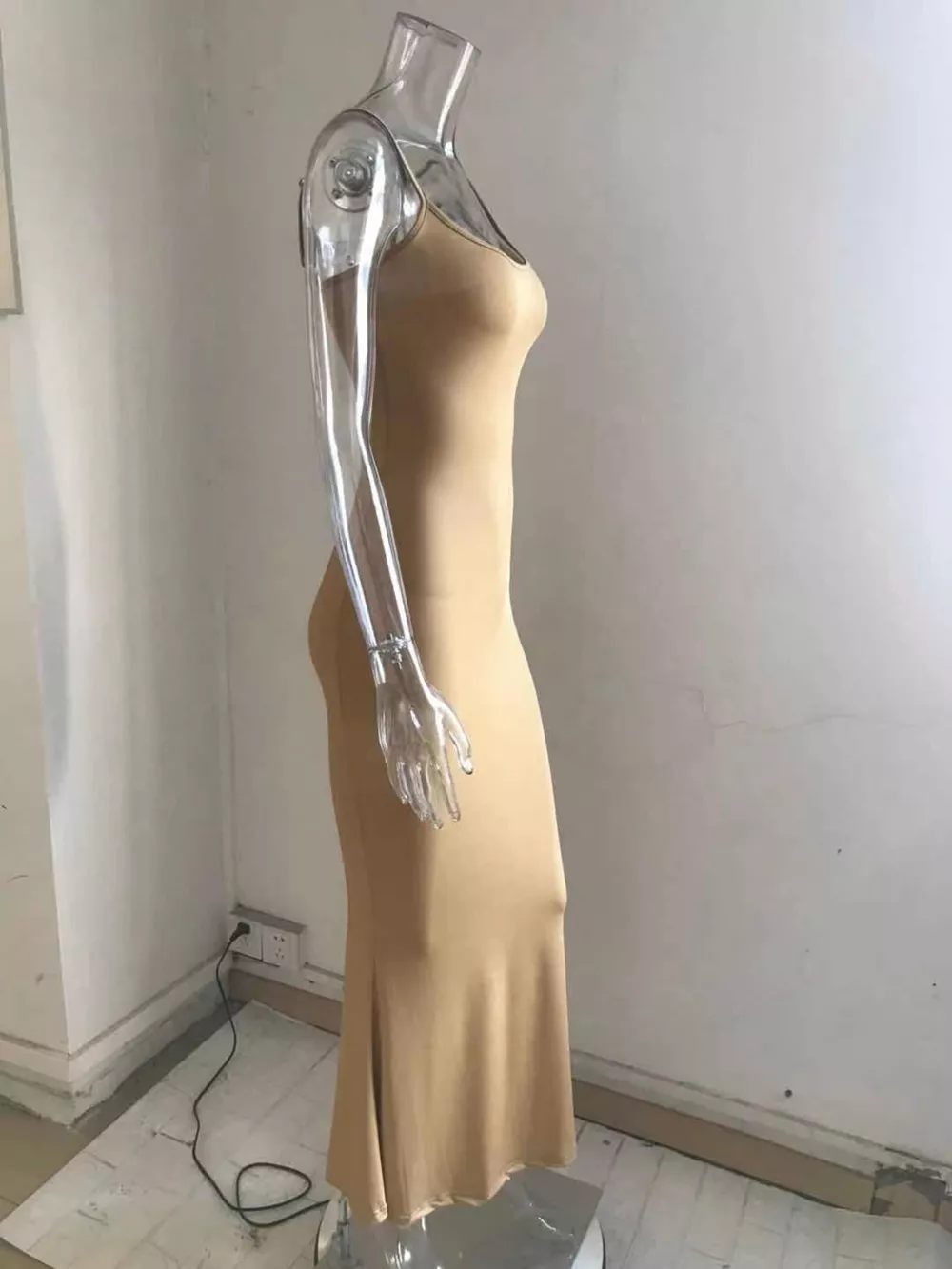 Spaghetti Strap Bodycon Maxi Dress, image 11