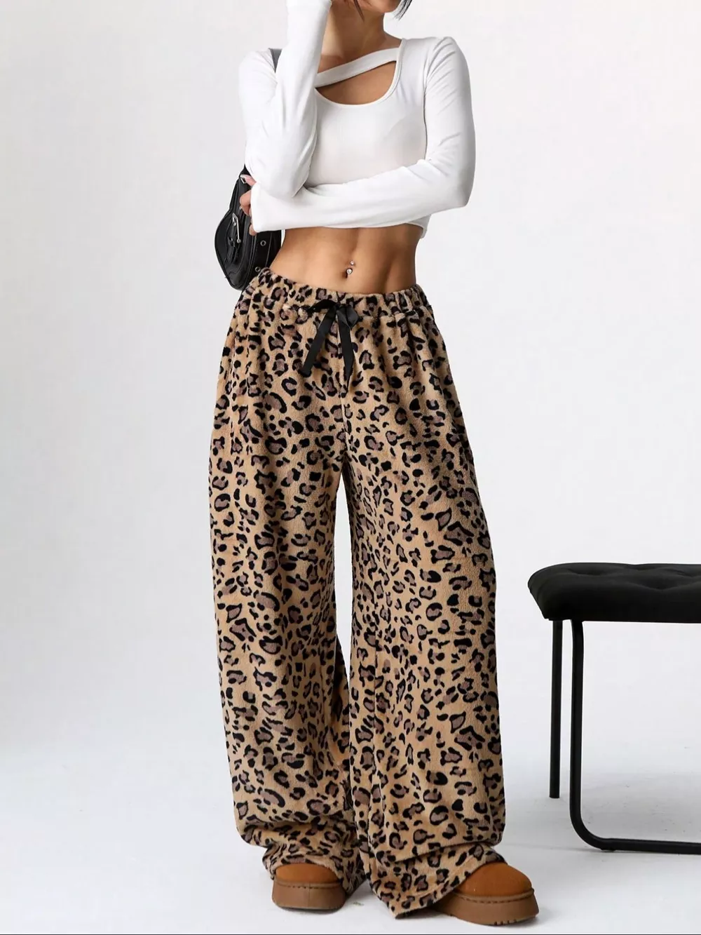 Leopard Wide Leg Pants, image 5