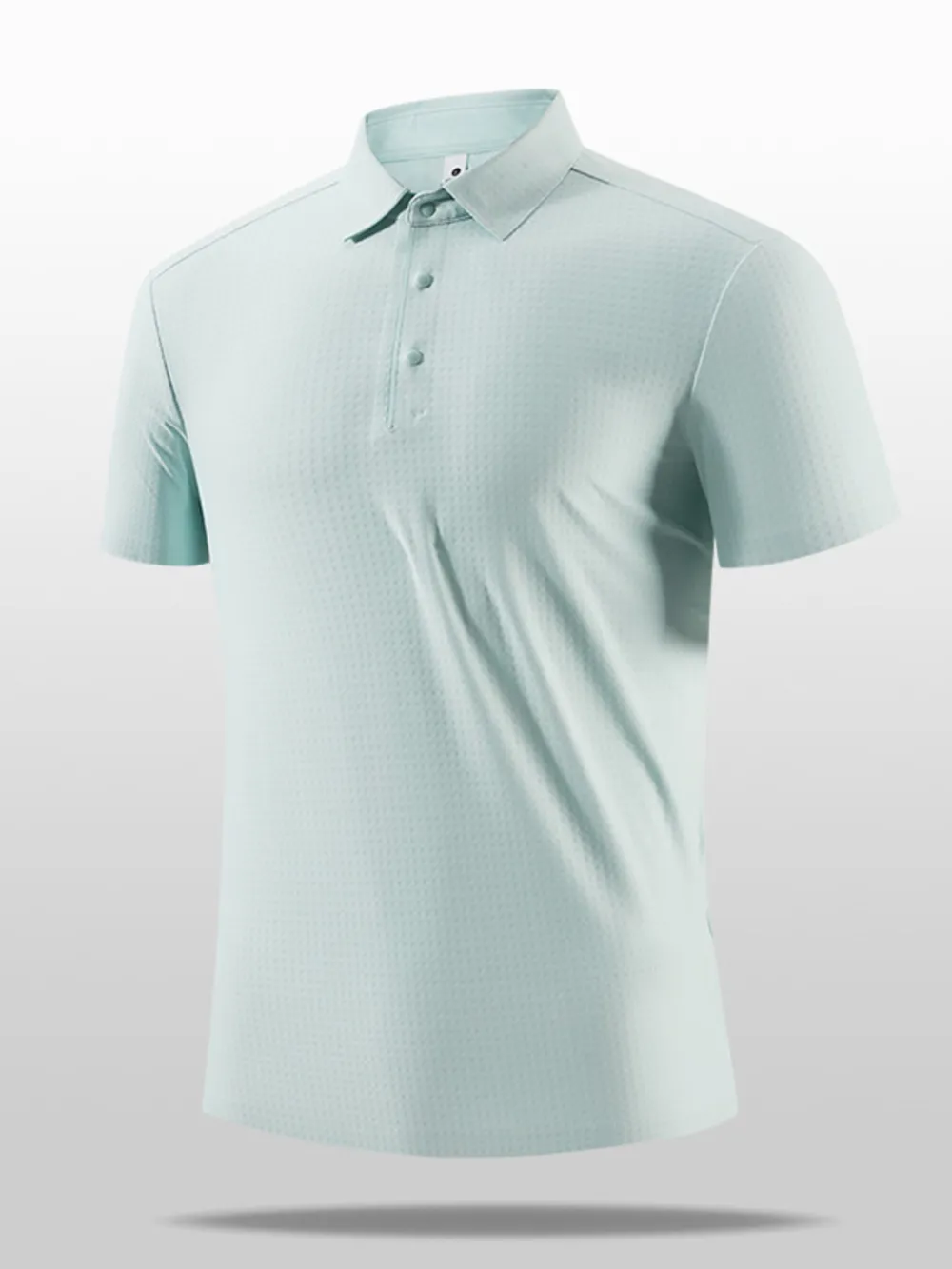 Men's Plus Size Short Sleeve Textured Polo, image 2