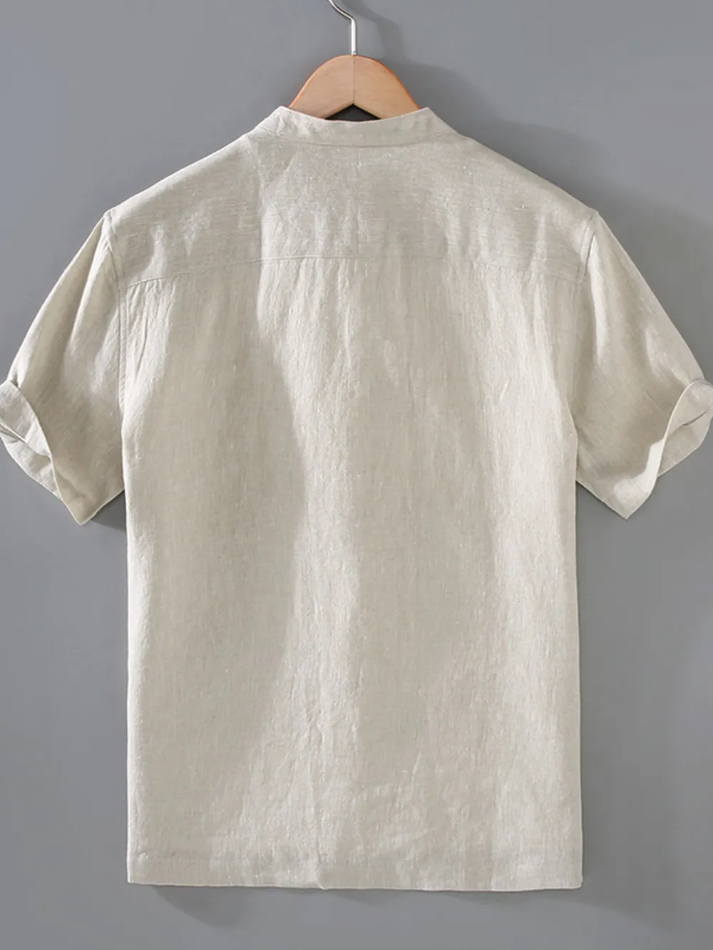 Men's Plus Size Button Up Short Sleeve Shirt, image 3
