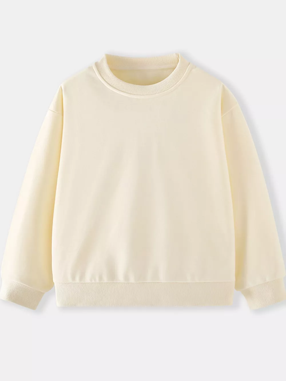 Children's Casual Solid Color Crew Neck Sweatshirt, image 15