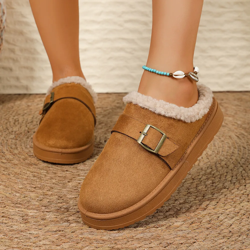 Round Toe Platform Slippers, image 3