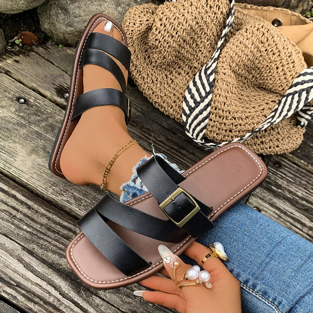 Open Toe Buckle Sandals, image 7