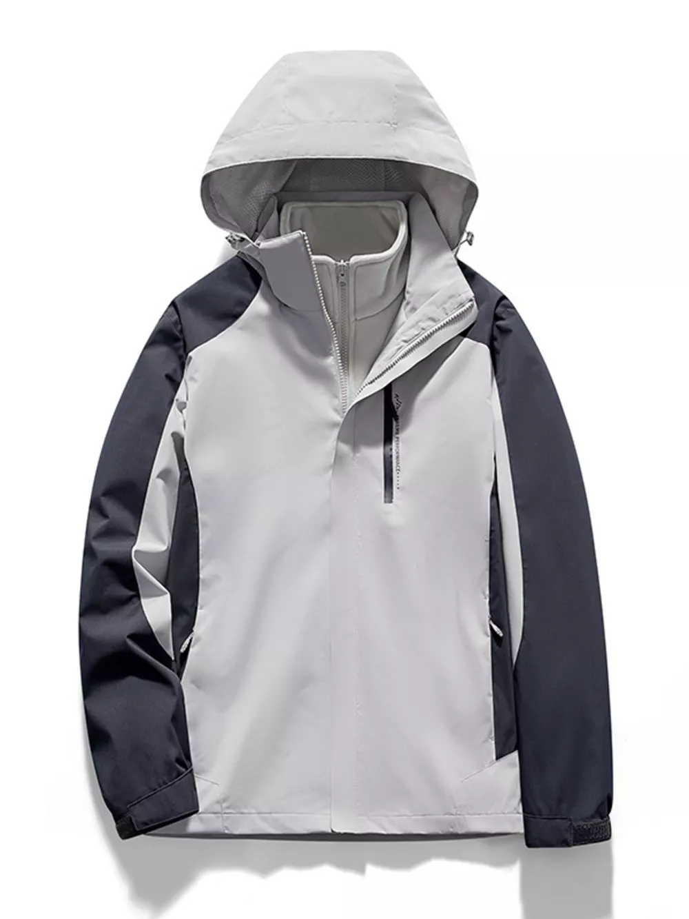 Men's Plus Size Hooded Windproof Outdoor Jacket, image 7