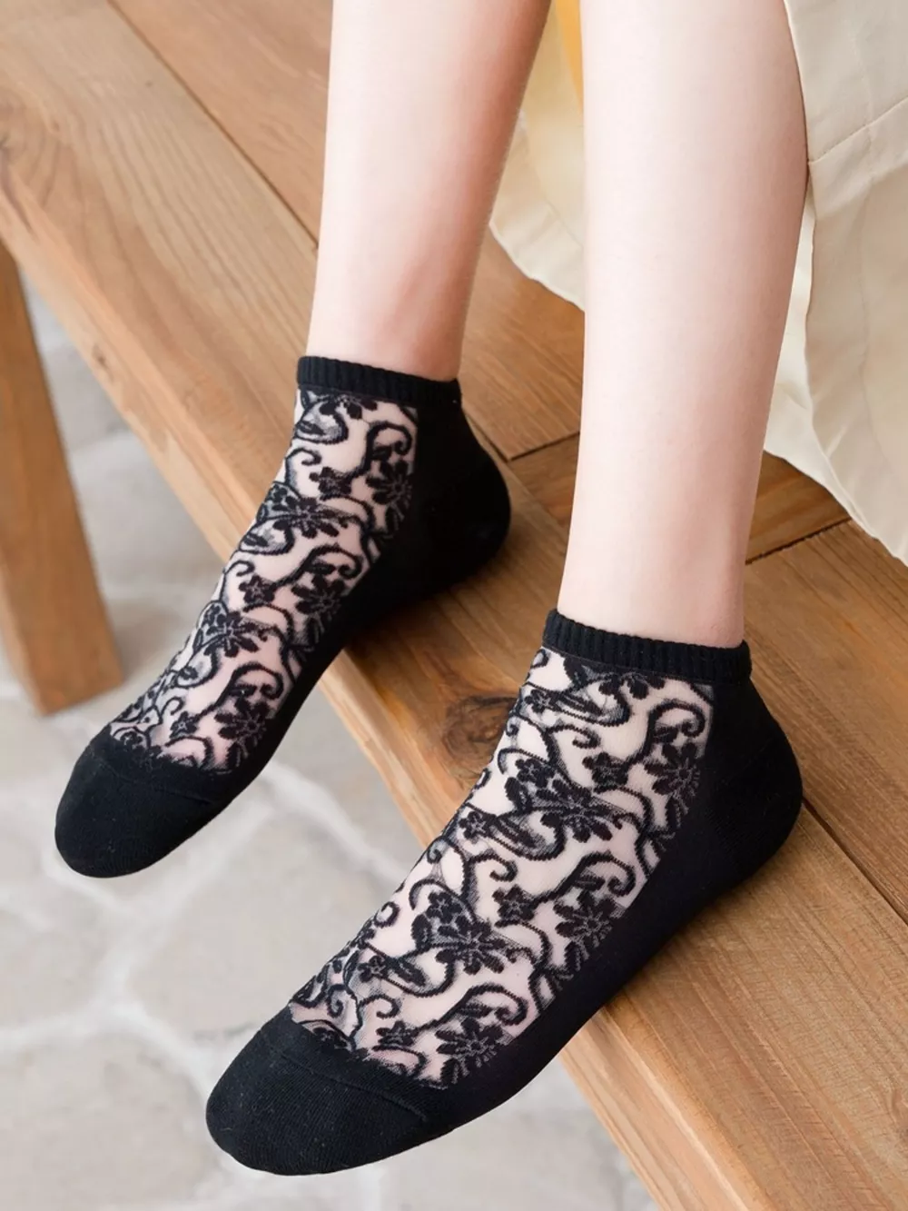 Lace Ankle Socks, image 5