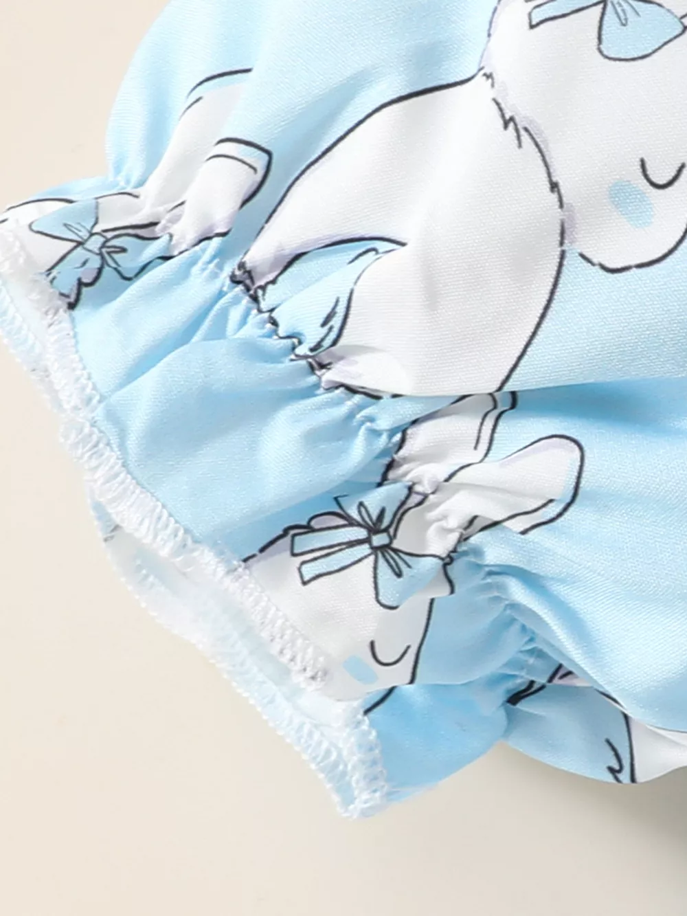 Children's Bunny Print Smocked Dress & Headband Set, image 13