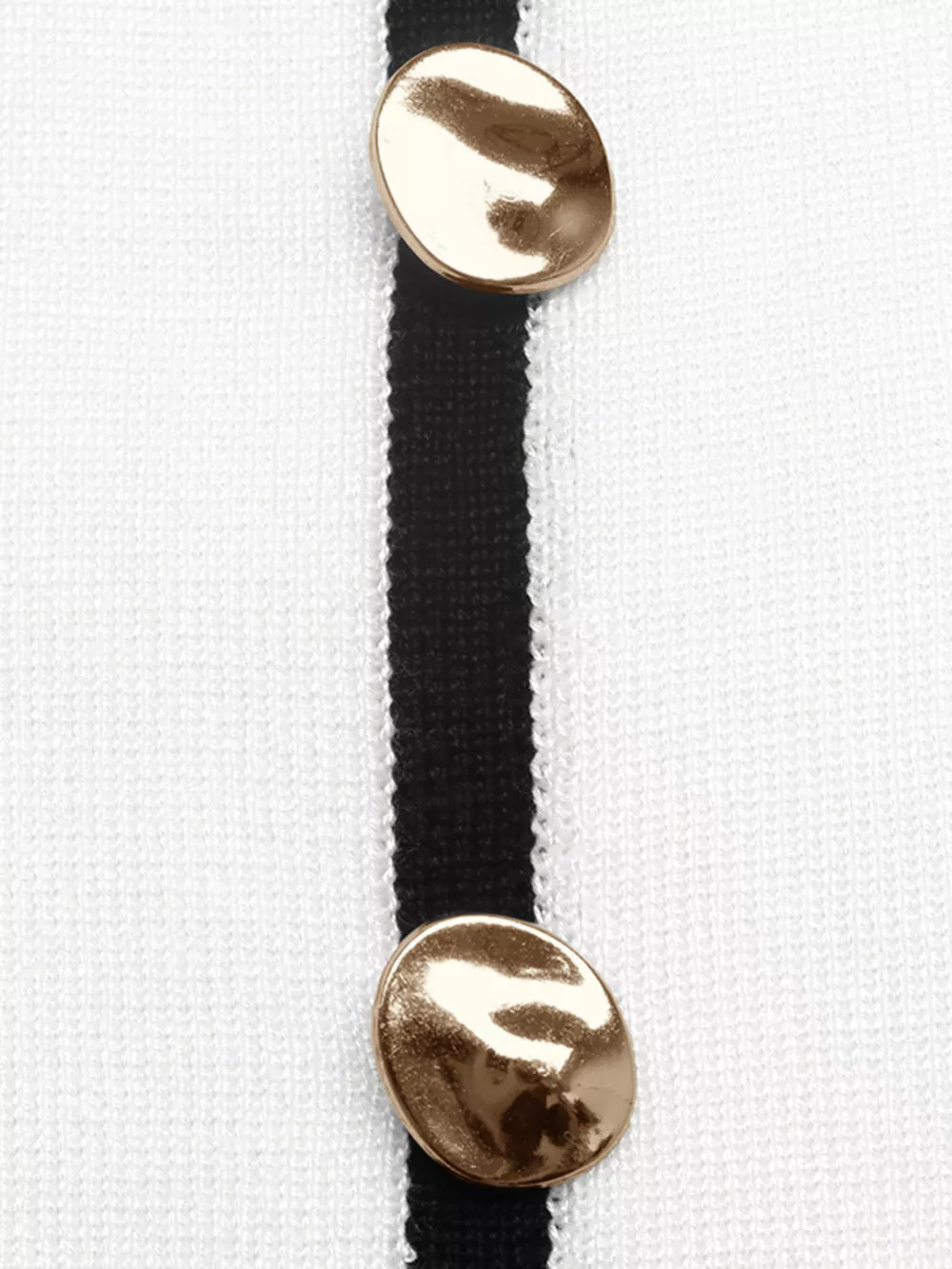 Contrast Trim Button Decor Knit Top, image 9
