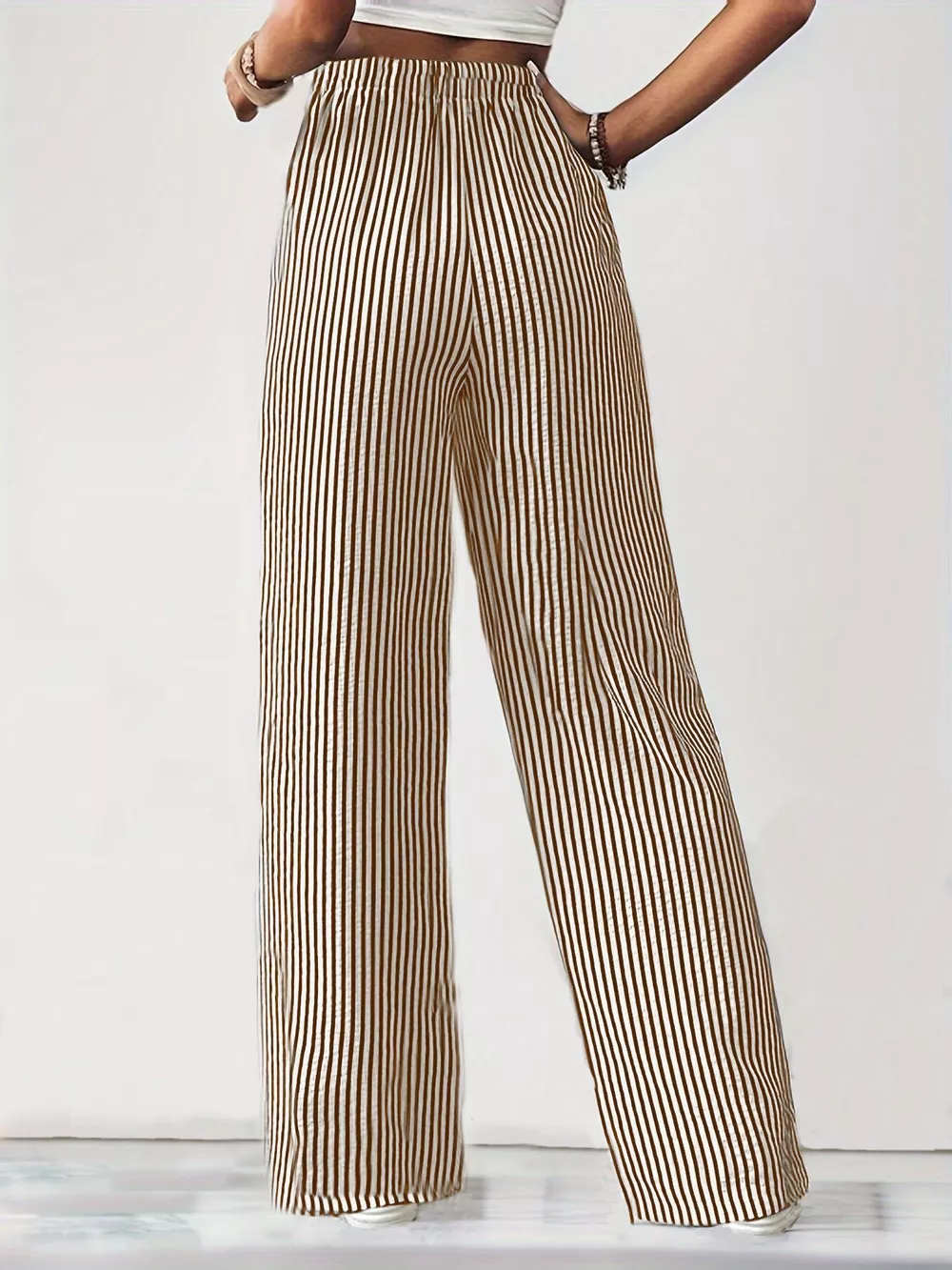 Striped Wide Leg Pants, image 14
